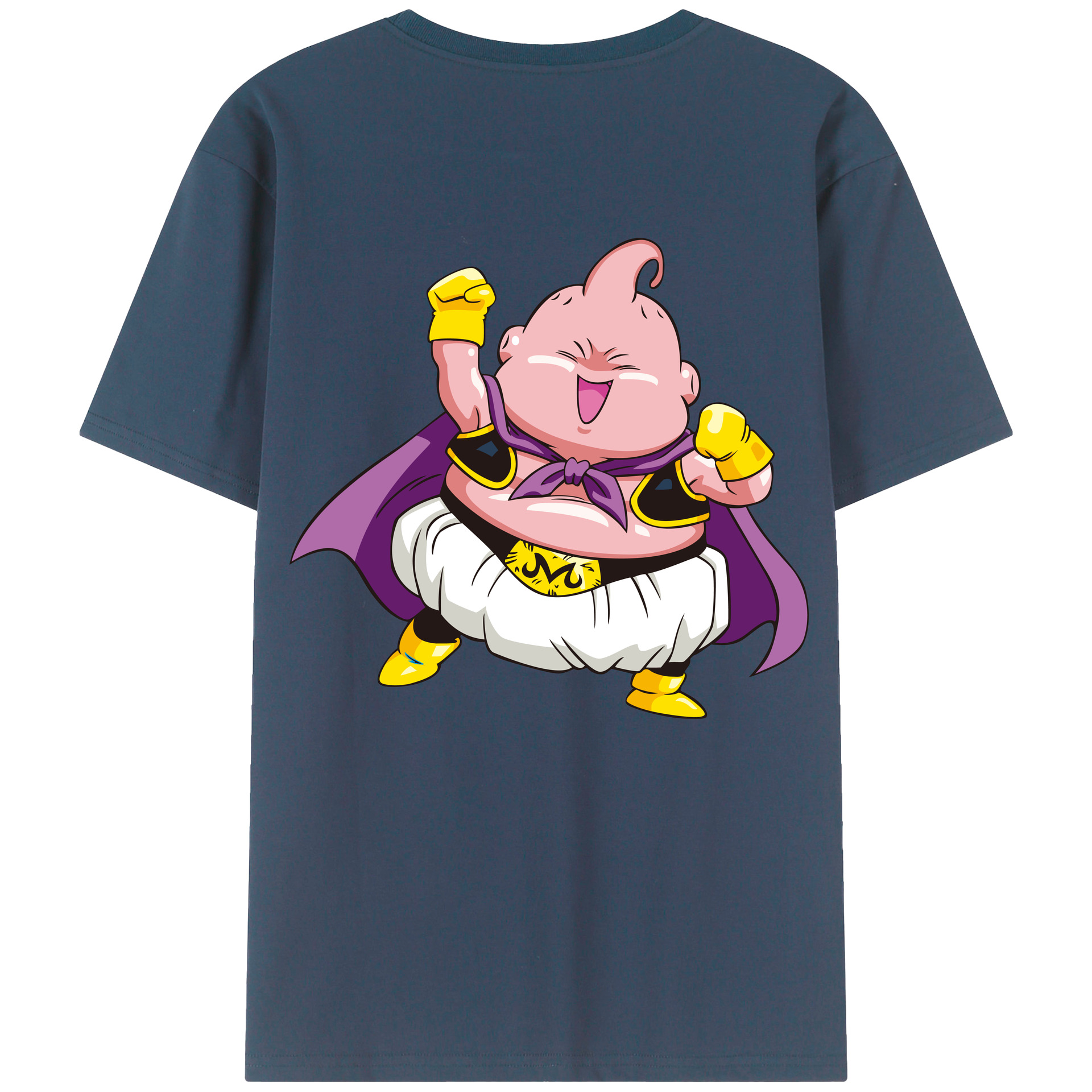 （画像用） ドラゴンボール 魔人ブウ DRAGON BALL Majin Buu 綿100％半袖Tシャツ（背面プリント）