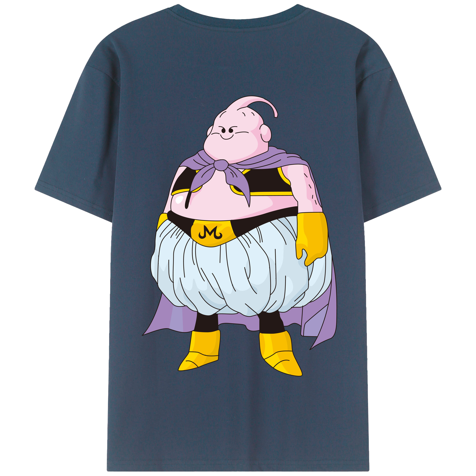（画像用） ドラゴンボール 魔人ブウ DRAGON BALL Majin Buu 綿100％半袖Tシャツ（背面プリント）
