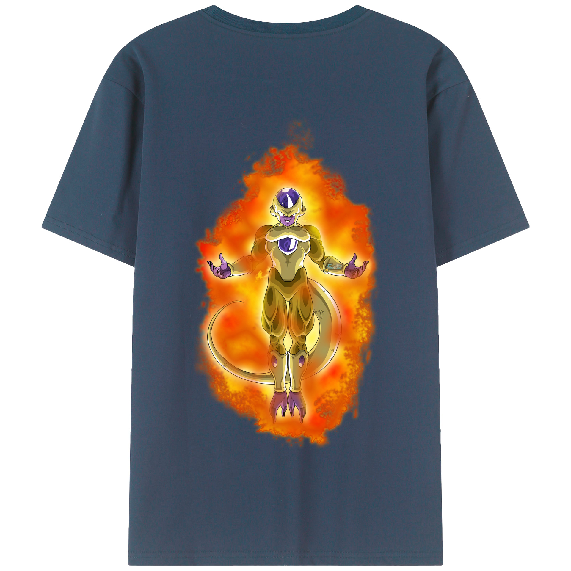 （画像用） ドラゴンボール フリーザ DRAGON BALL Frieza 綿100％半袖Tシャツ（背面プリント）