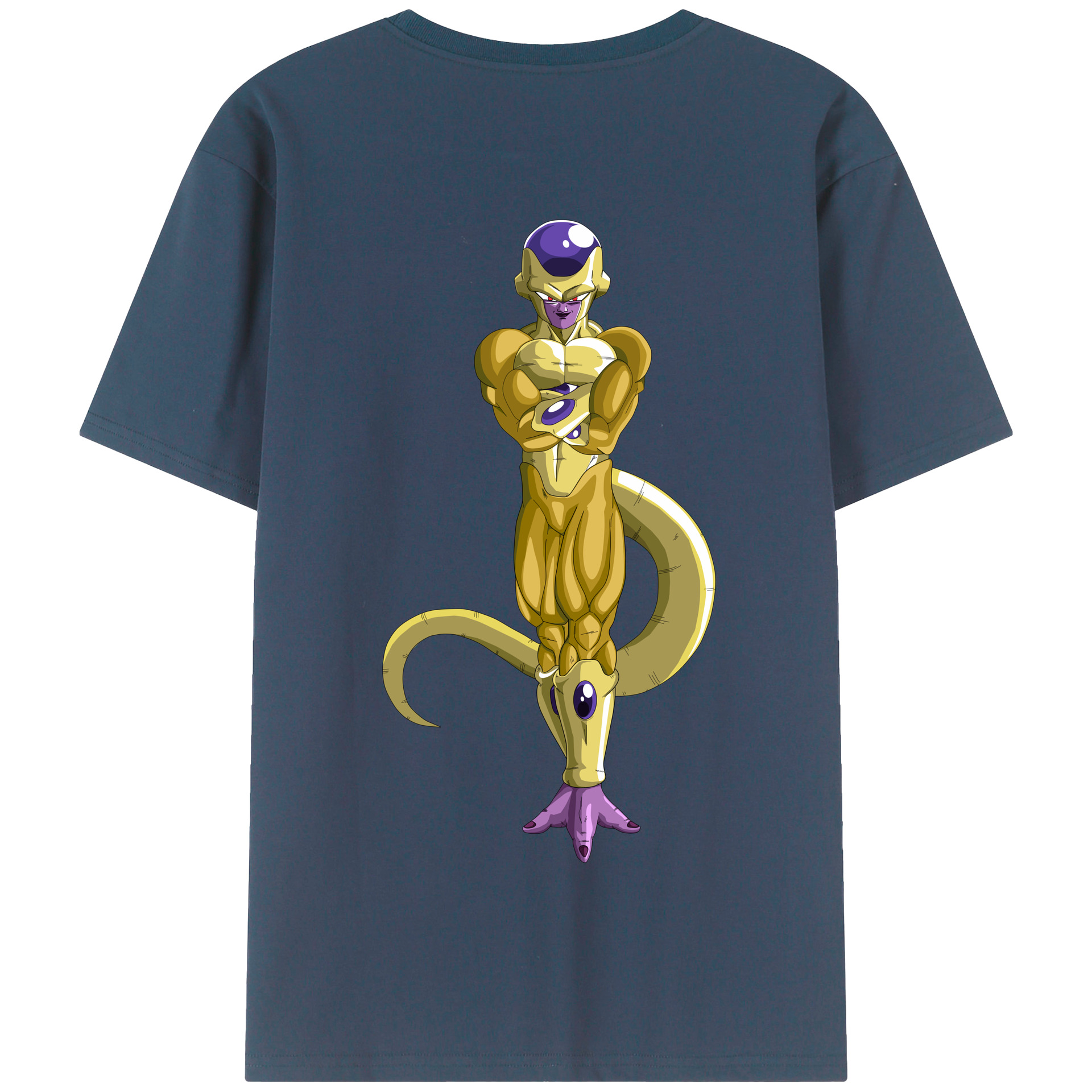 （画像用） ドラゴンボール フリーザ DRAGON BALL Frieza 綿100％半袖Tシャツ（背面プリント）