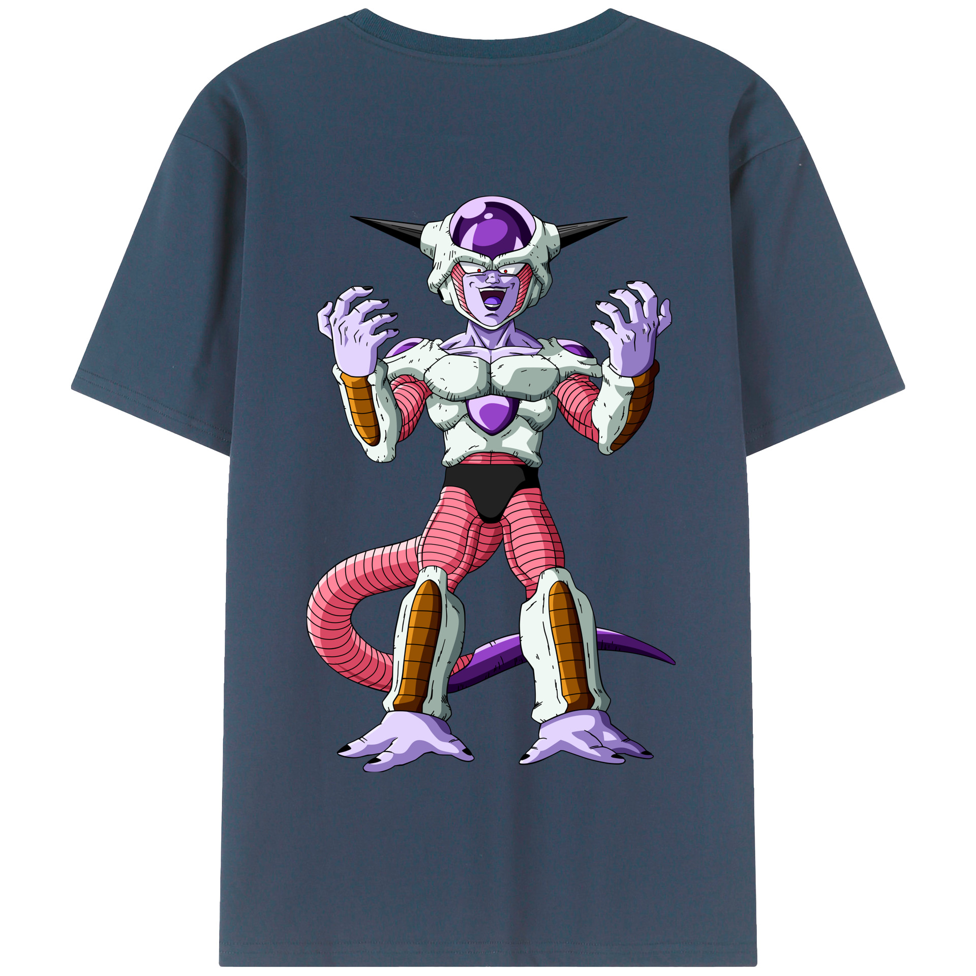 （画像用） ドラゴンボール フリーザ DRAGON BALL Frieza 綿100％半袖Tシャツ（背面プリント）