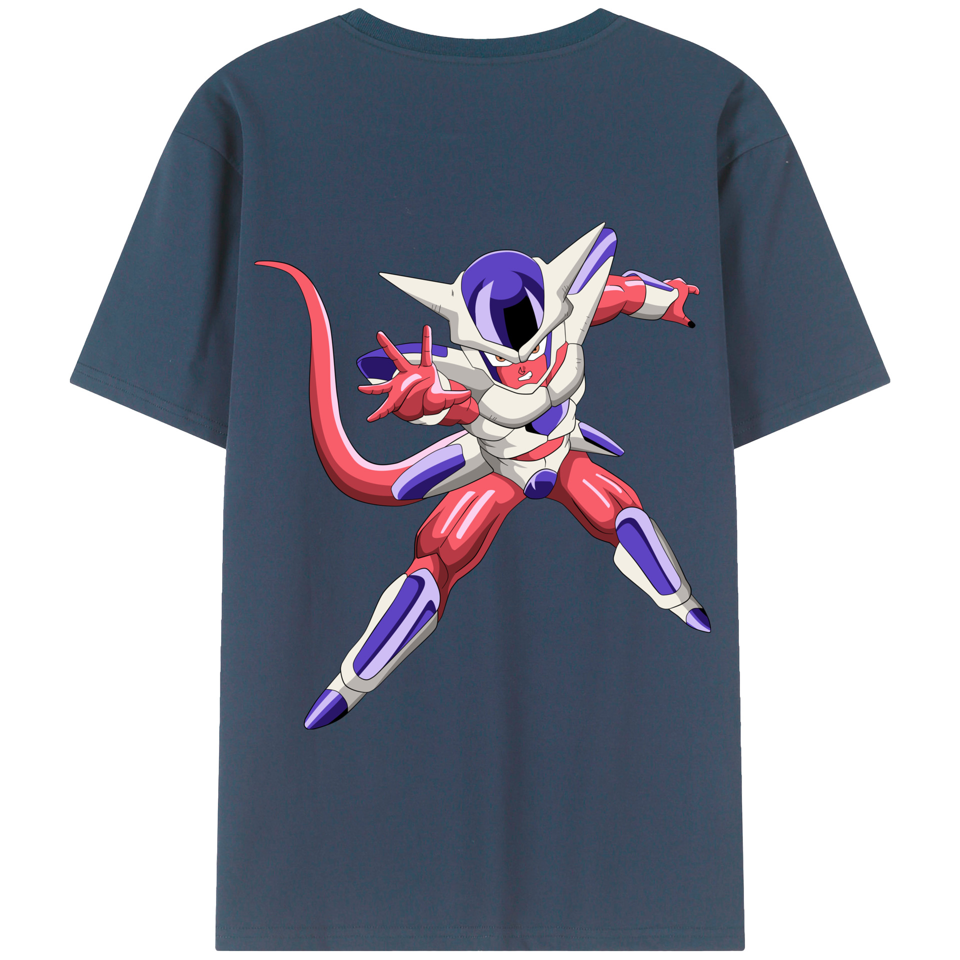 （画像用） ドラゴンボール フリーザ DRAGON BALL Frieza 綿100％半袖Tシャツ（背面プリント）