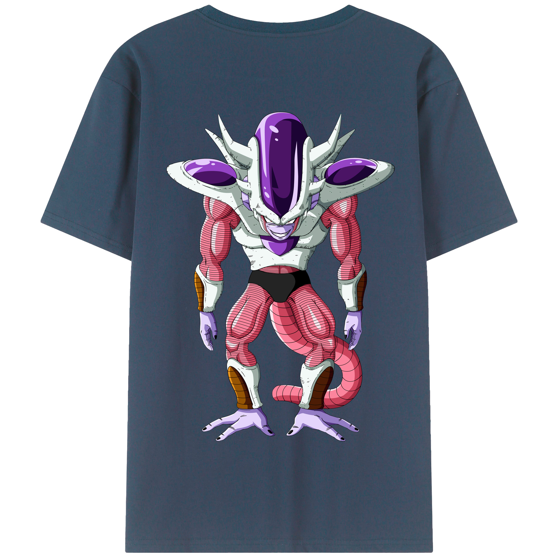 （画像用） ドラゴンボール フリーザ DRAGON BALL Frieza 綿100％半袖Tシャツ（背面プリント）
