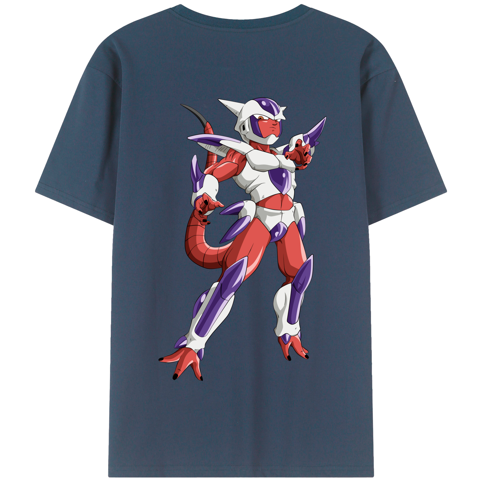 （画像用） ドラゴンボール フリーザ DRAGON BALL Frieza 綿100％半袖Tシャツ（背面プリント）