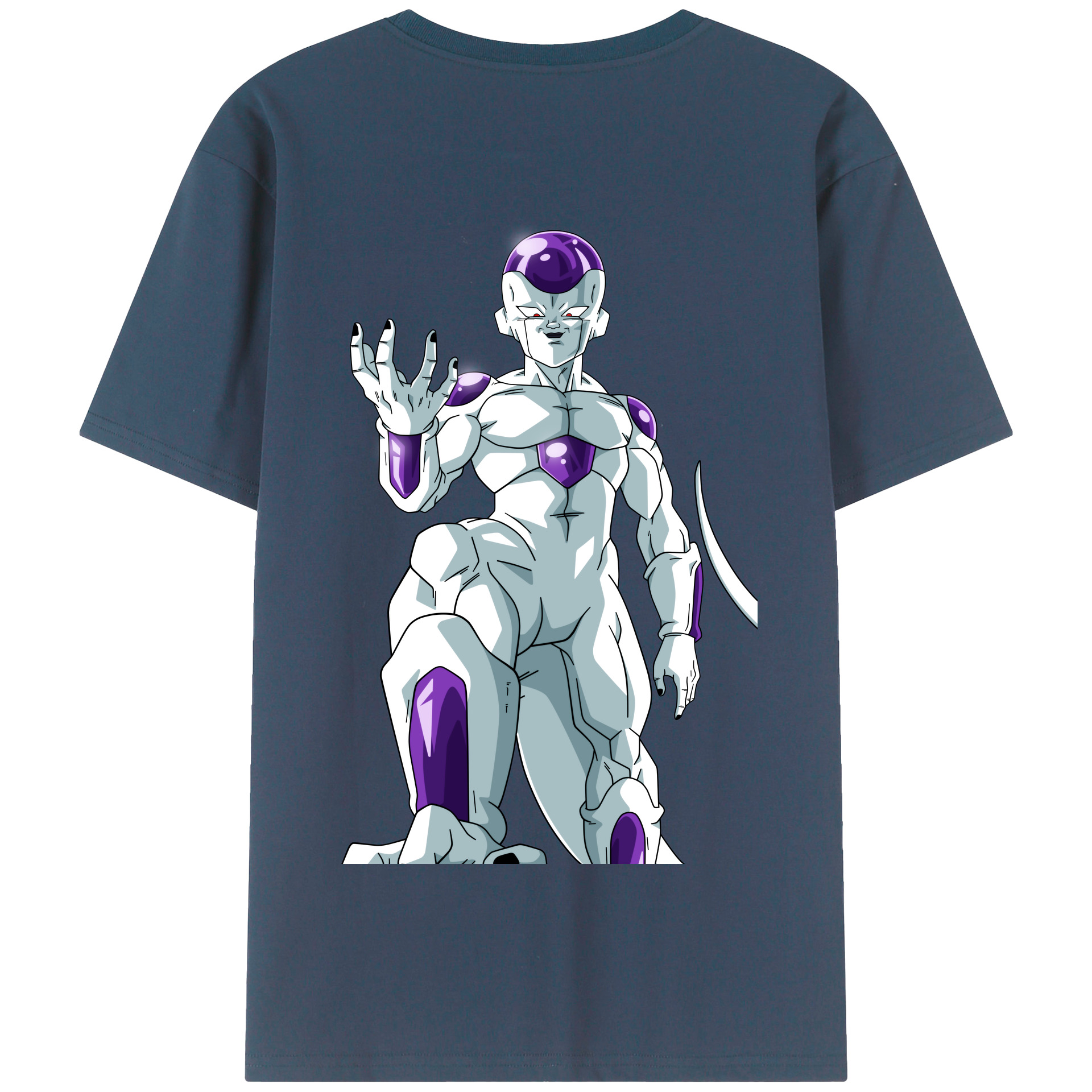 （画像用） ドラゴンボール フリーザ DRAGON BALL Frieza 綿100％半袖Tシャツ（背面プリント）