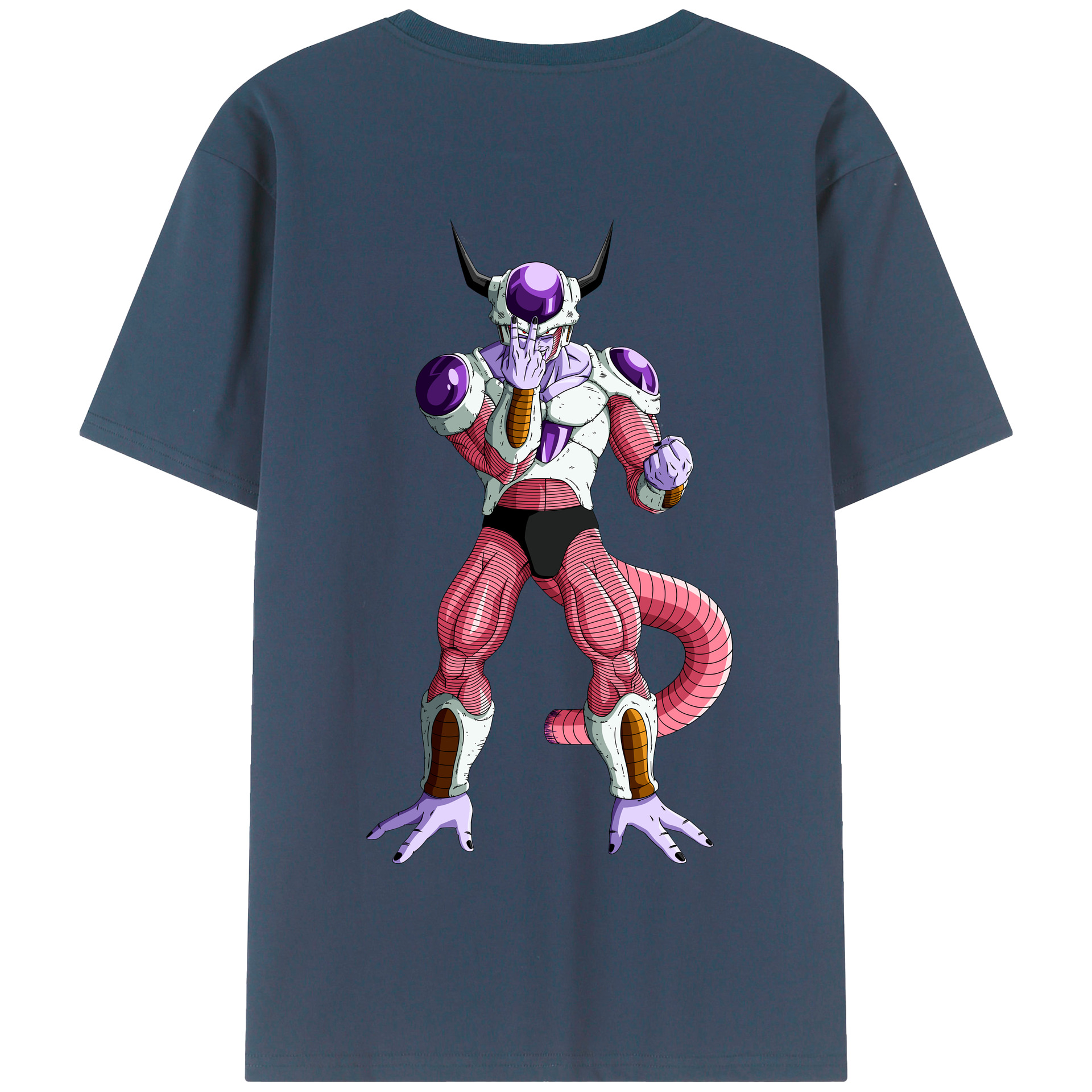 （画像用） ドラゴンボール フリーザ DRAGON BALL Frieza 綿100％半袖Tシャツ（背面プリント）