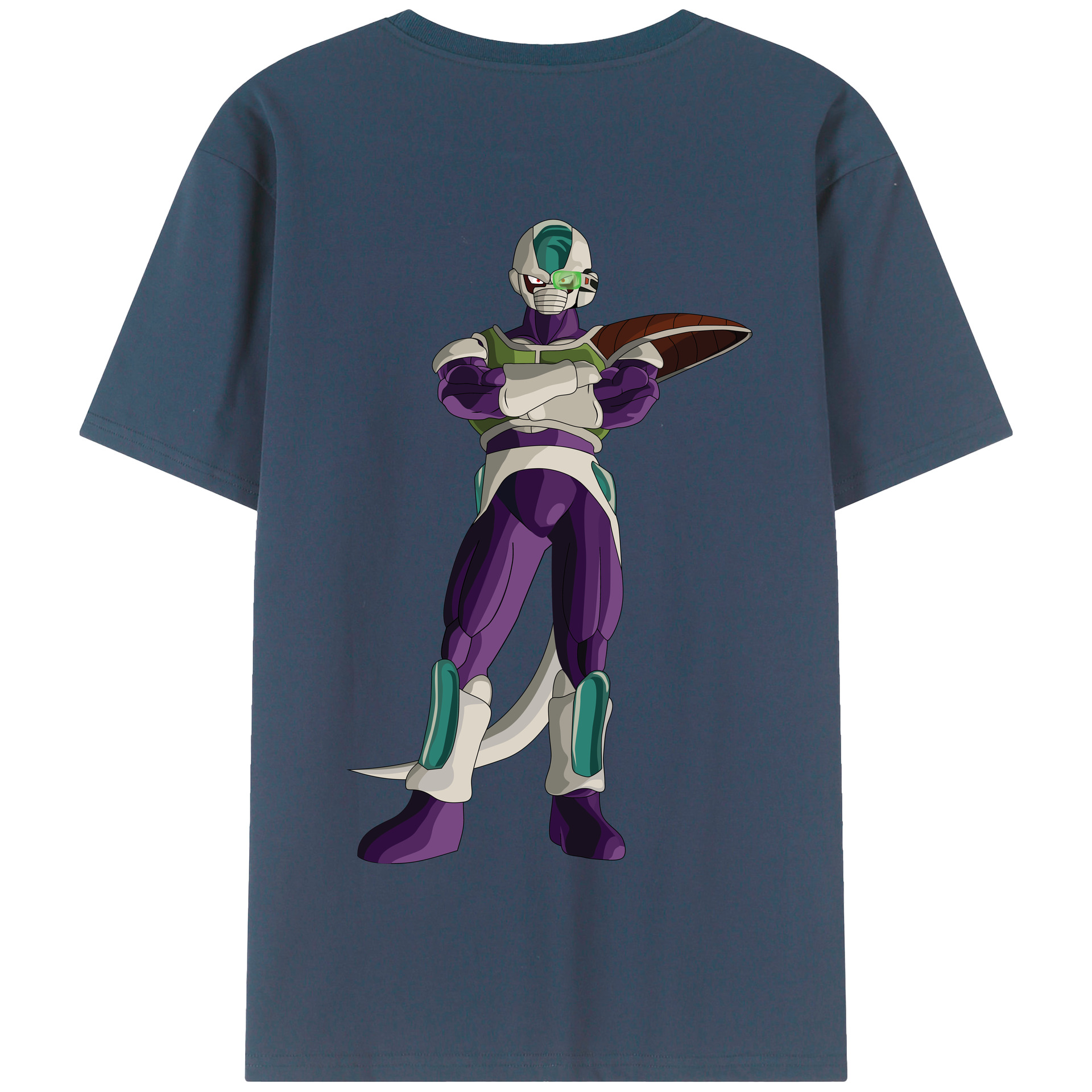 （画像用） ドラゴンボール フリーザ DRAGON BALL Frieza 綿100％半袖Tシャツ（背面プリント）