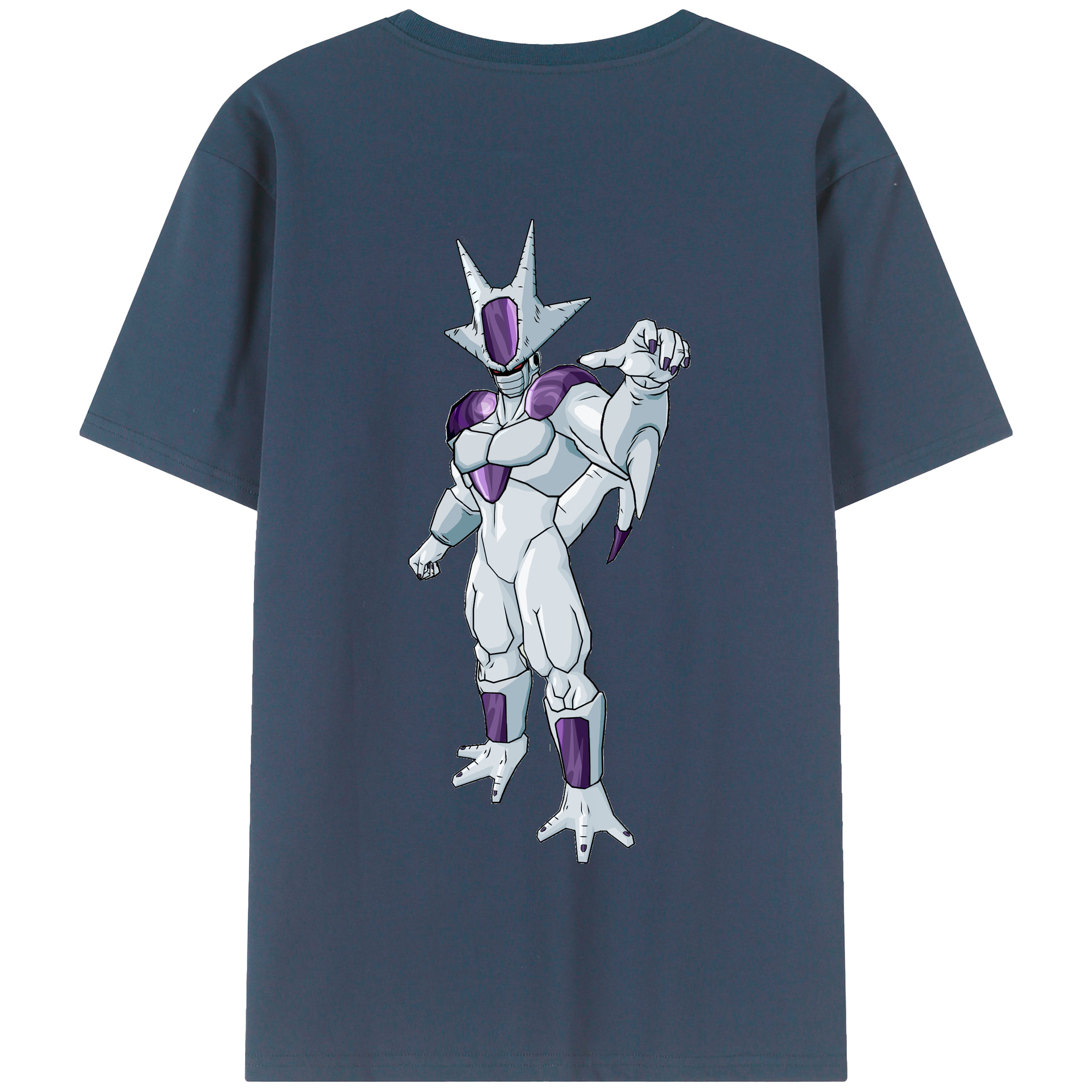 （画像用） ドラゴンボール クウラ DRAGON BALL Cooler Coora 綿100％半袖Tシャツ（背面プリント）