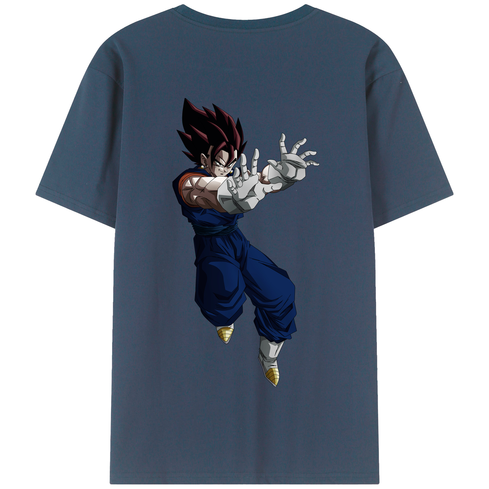 （画像用） ドラゴンボール ベジット DRAGON BALL Vegetto 綿100％半袖Tシャツ（背面プリント）