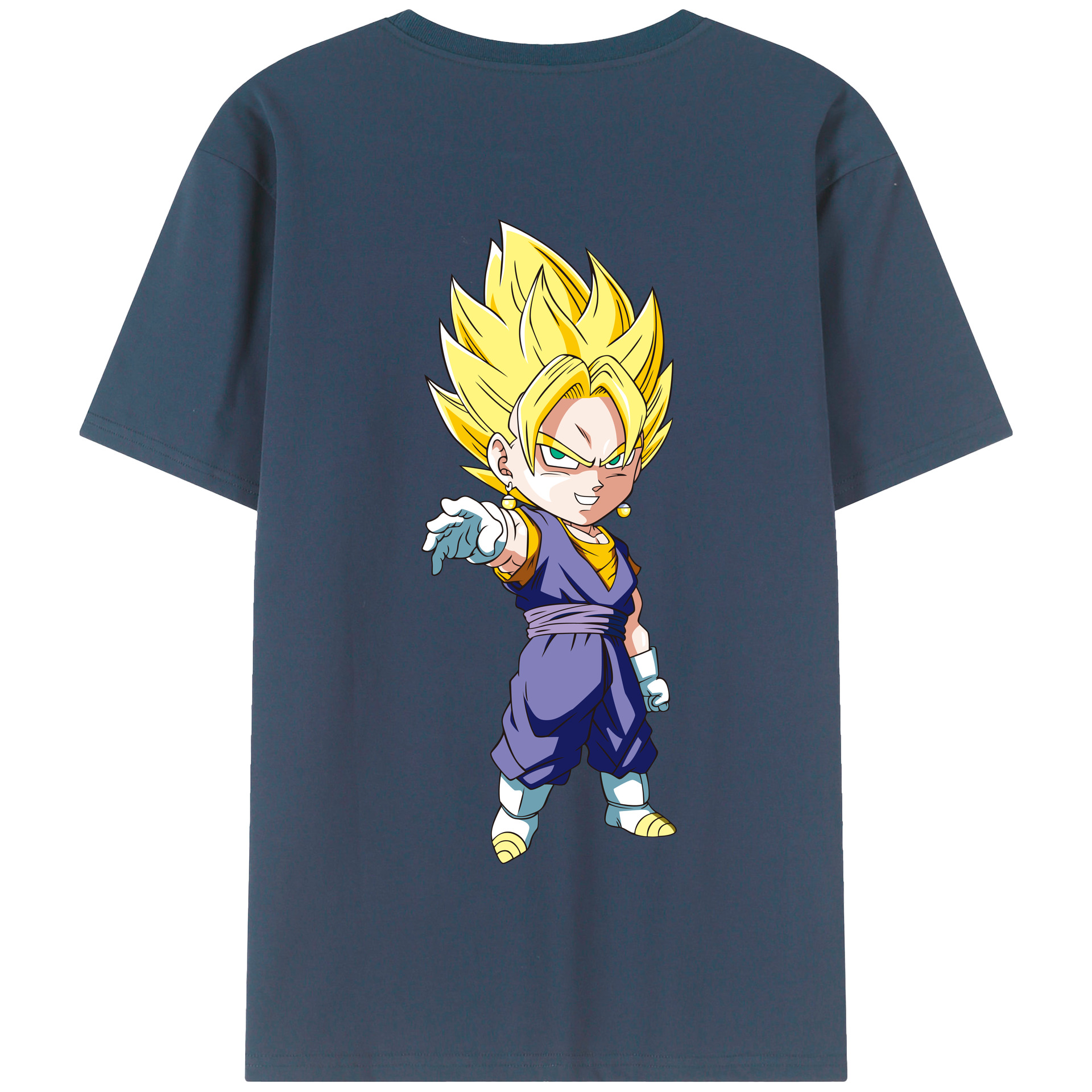 （画像用） ドラゴンボール ベジット DRAGON BALL Vegetto 綿100％半袖Tシャツ（背面プリント）