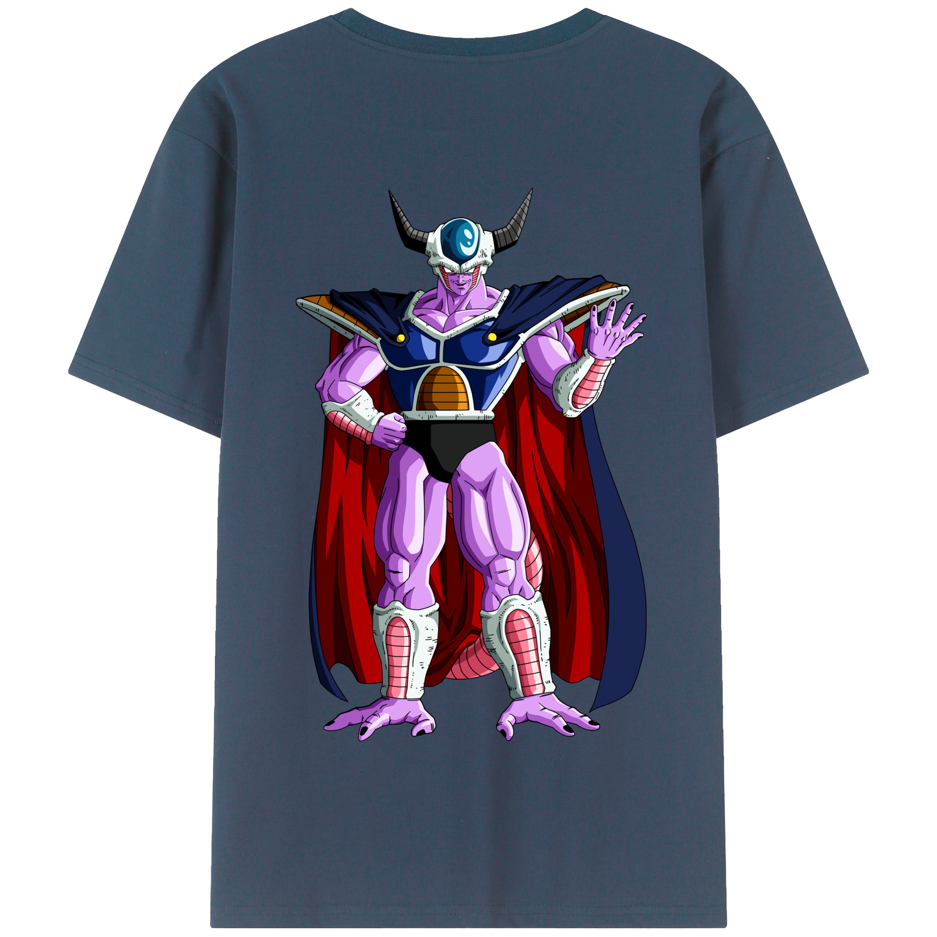 （画像用） ドラゴンボール コルド大王 DRAGON BALL King Cold 綿100％半袖Tシャツ（背面プリント）