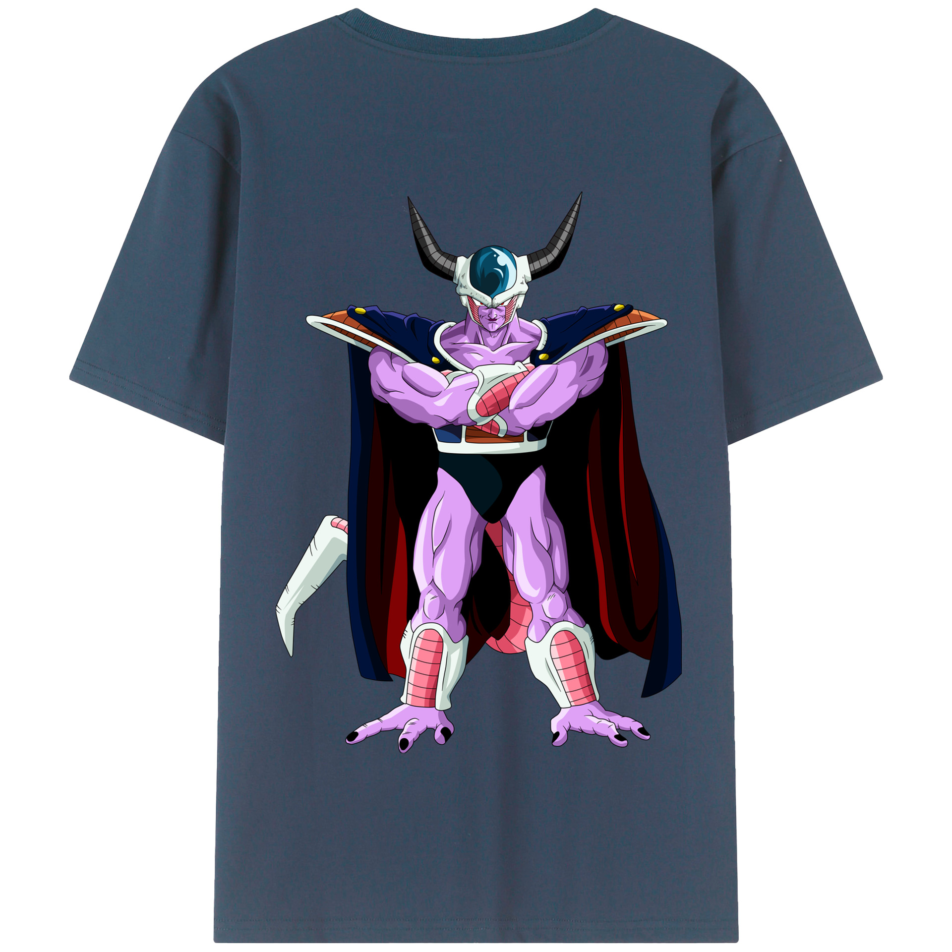 （画像用） ドラゴンボール コルド大王 DRAGON BALL King Cold 綿100％半袖Tシャツ（背面プリント）
