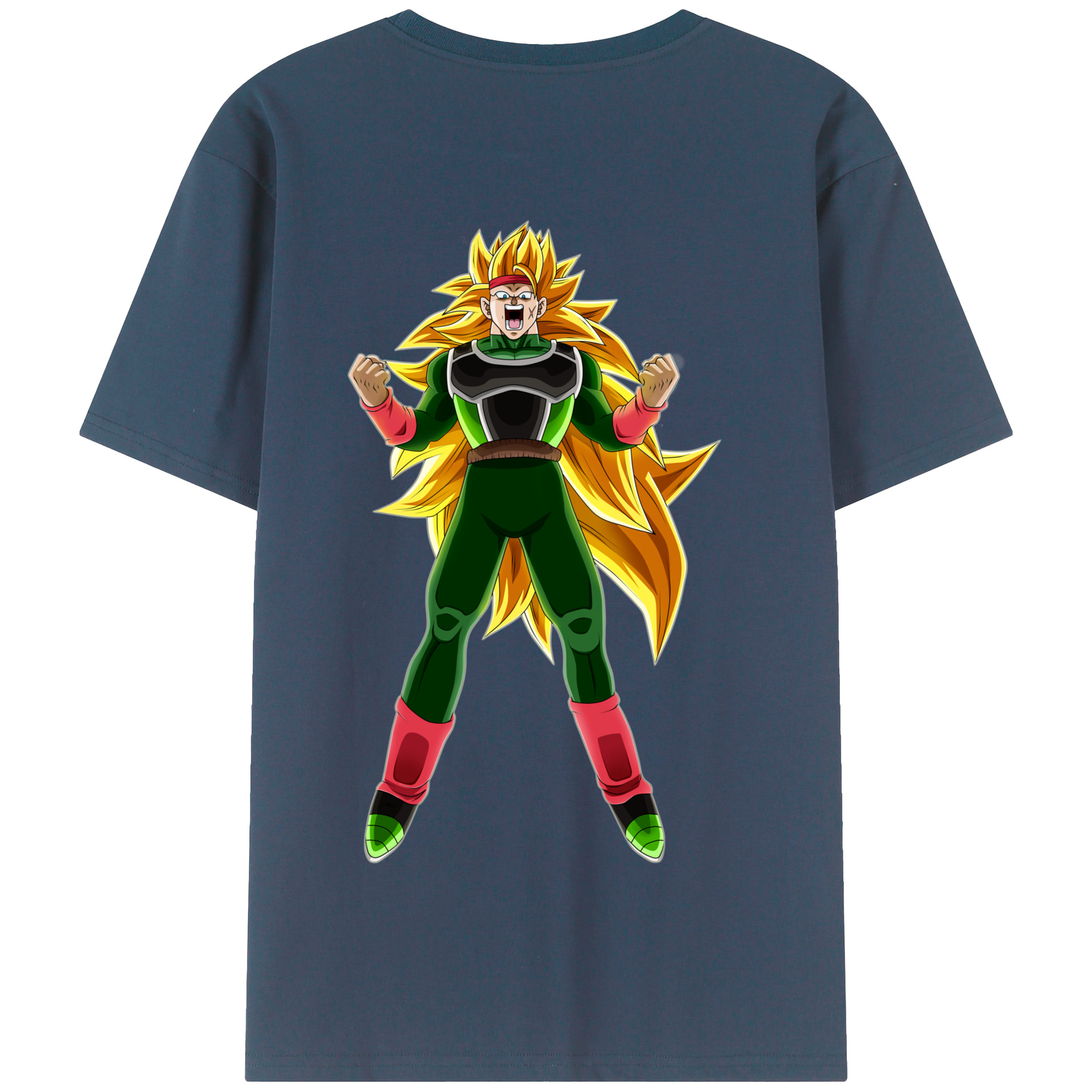 （画像用） ドラゴンボール ブロリー DRAGON BALL Broli 綿100％半袖Tシャツ（背面プリント）