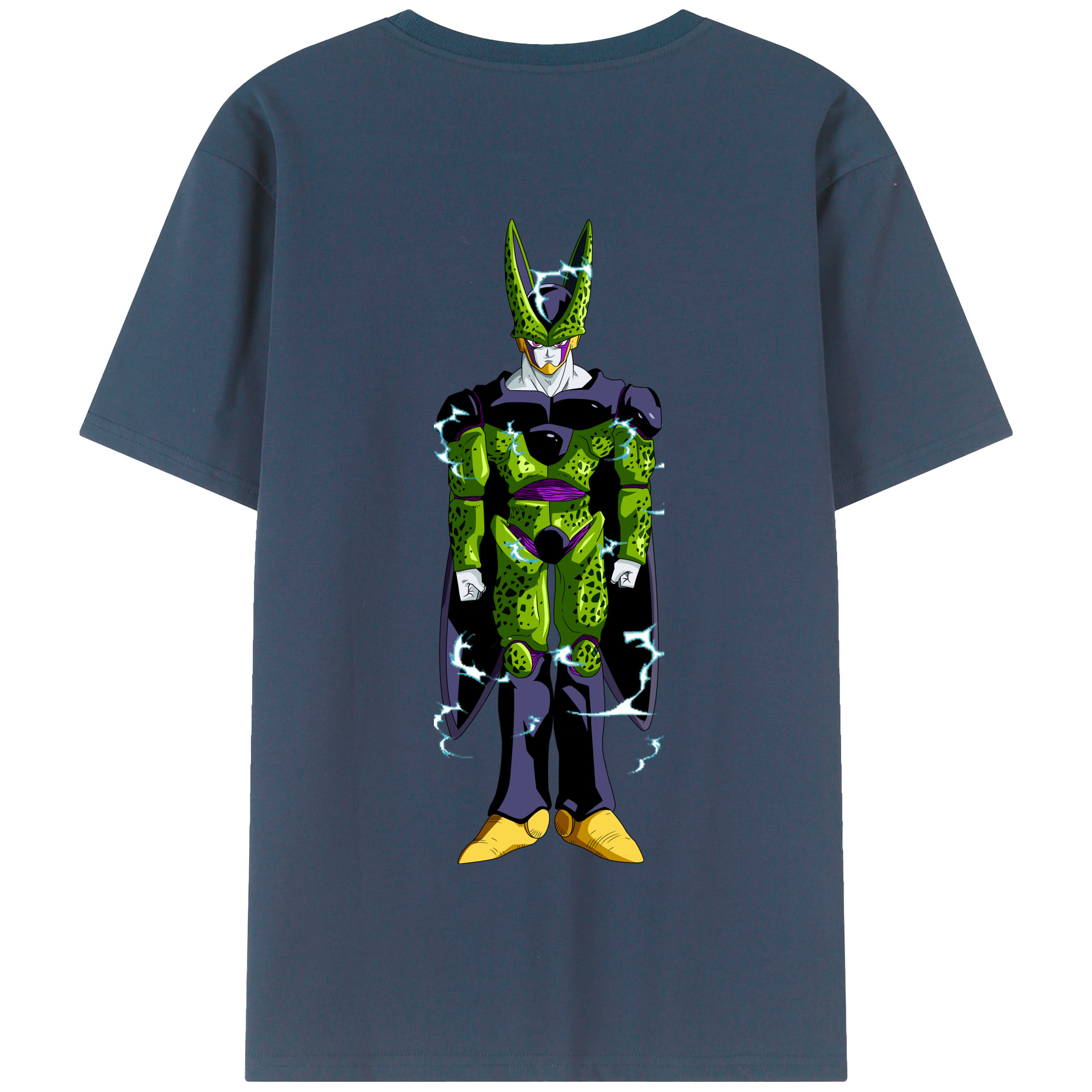 （画像用） ドラゴンボール セル DRAGON BALL Cell 綿100％半袖Tシャツ（背面プリント）