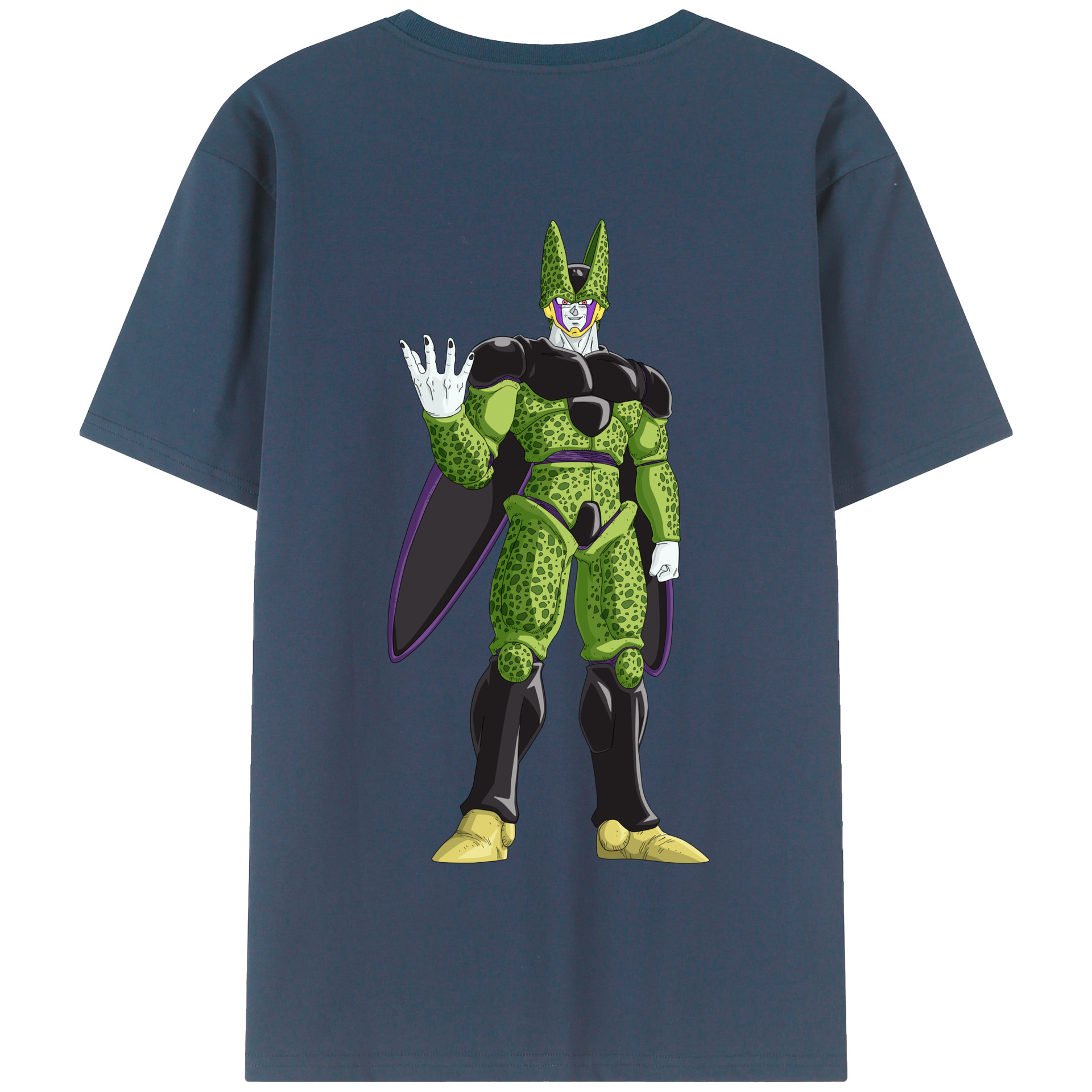 （画像用） ドラゴンボール セル DRAGON BALL Cell 綿100％半袖Tシャツ（背面プリント）