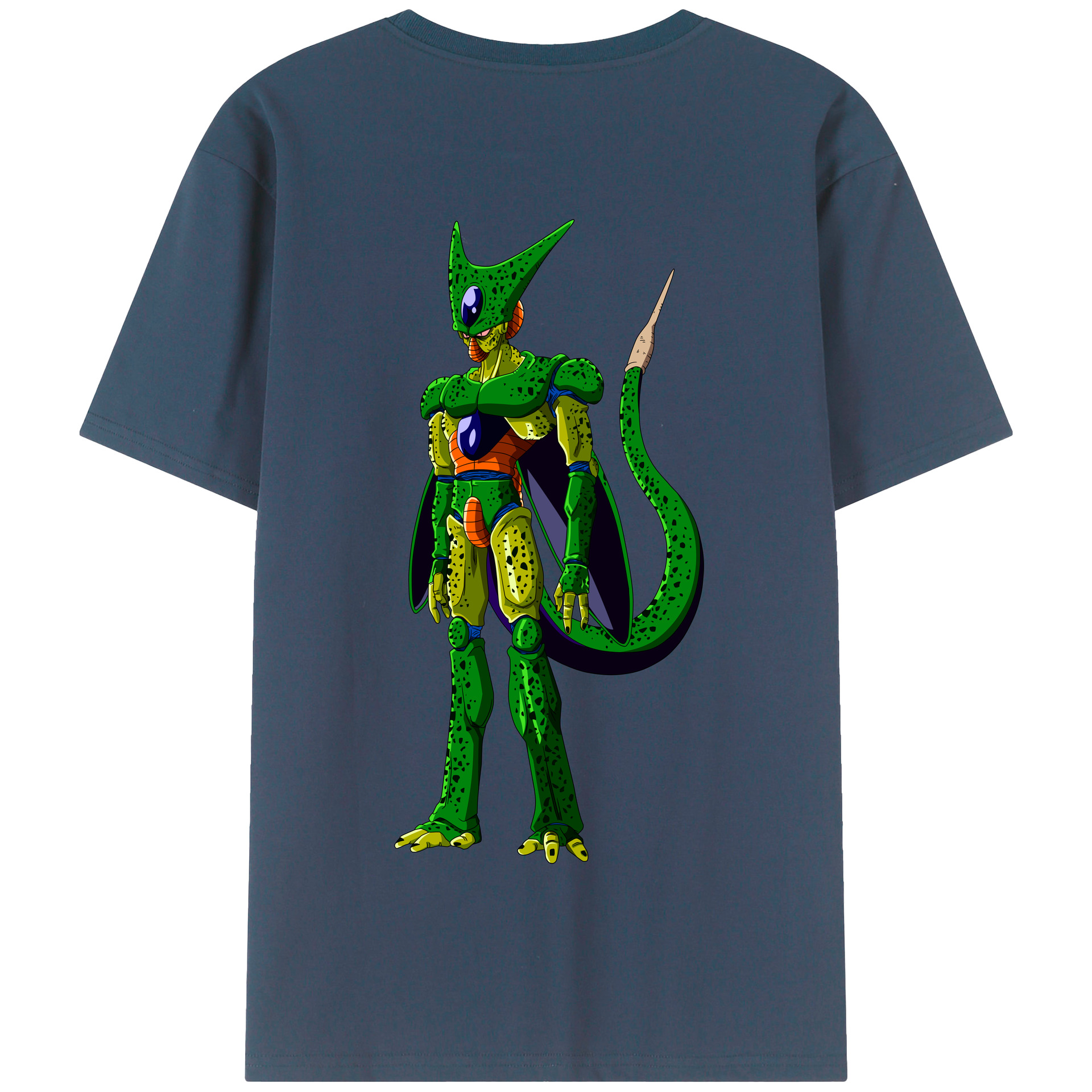 （画像用） ドラゴンボール セル DRAGON BALL Cell 綿100％半袖Tシャツ（背面プリント）