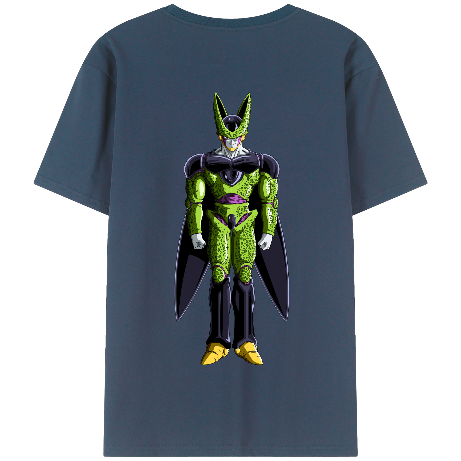 （画像用） ドラゴンボール セル DRAGON BALL Cell 綿100％半袖Tシャツ（背面プリント）