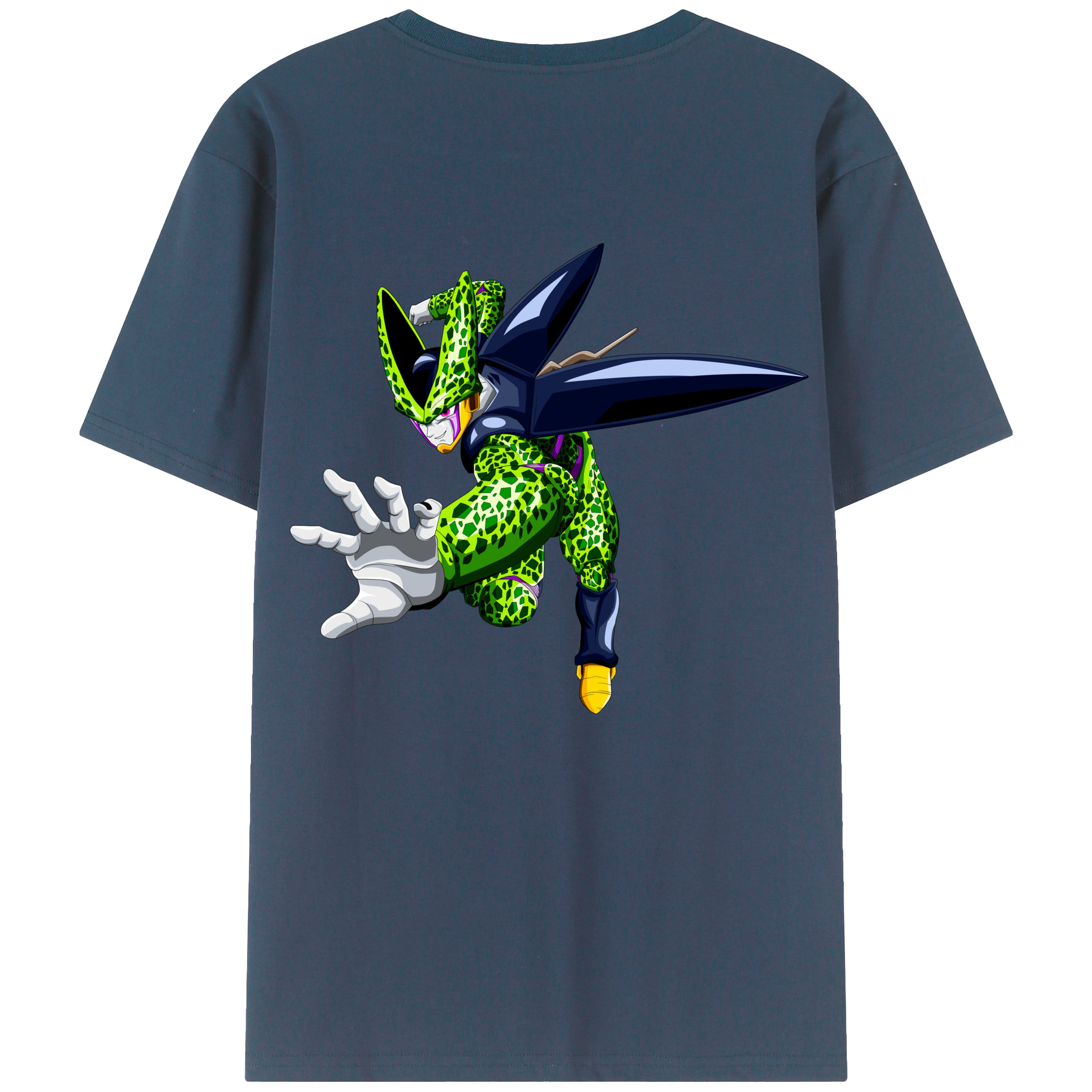 （画像用） ドラゴンボール セル DRAGON BALL Cell 綿100％半袖Tシャツ（背面プリント）