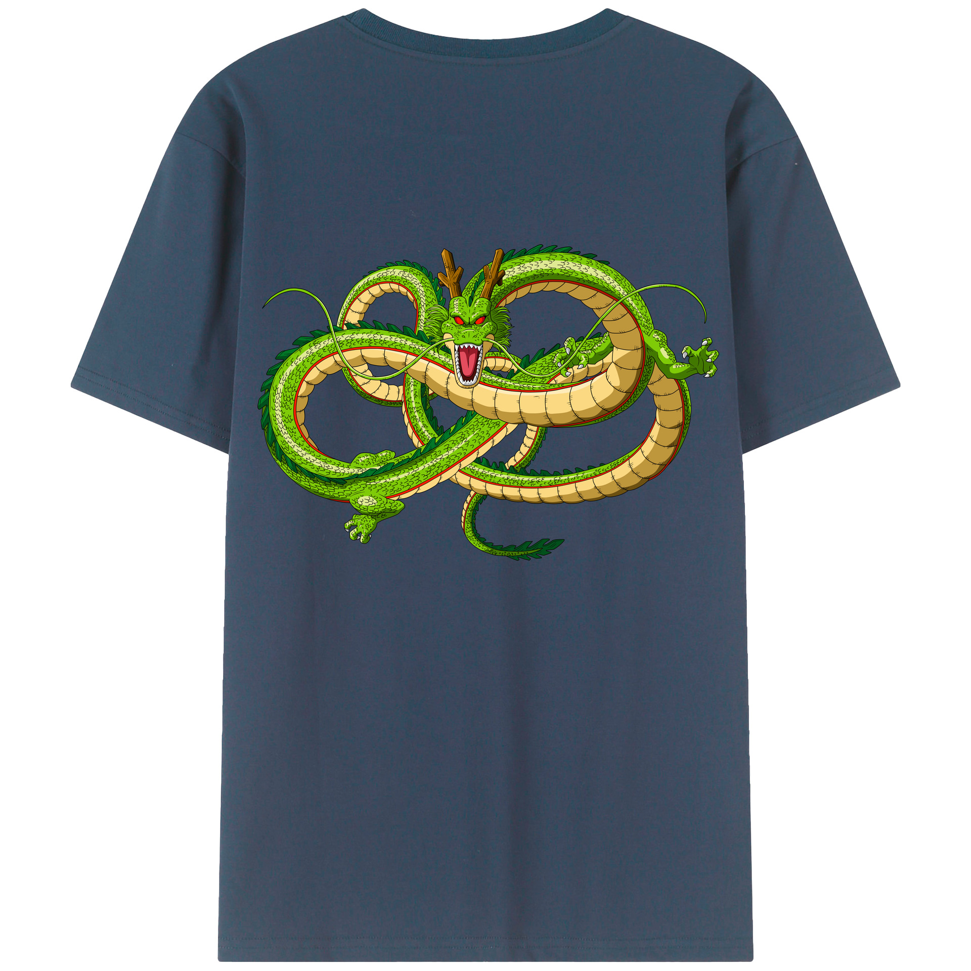（画像用） ドラゴンボール 神龍 シェンロン DRAGON BALL Shenron 綿100％半袖Tシャツ（背面プリント）