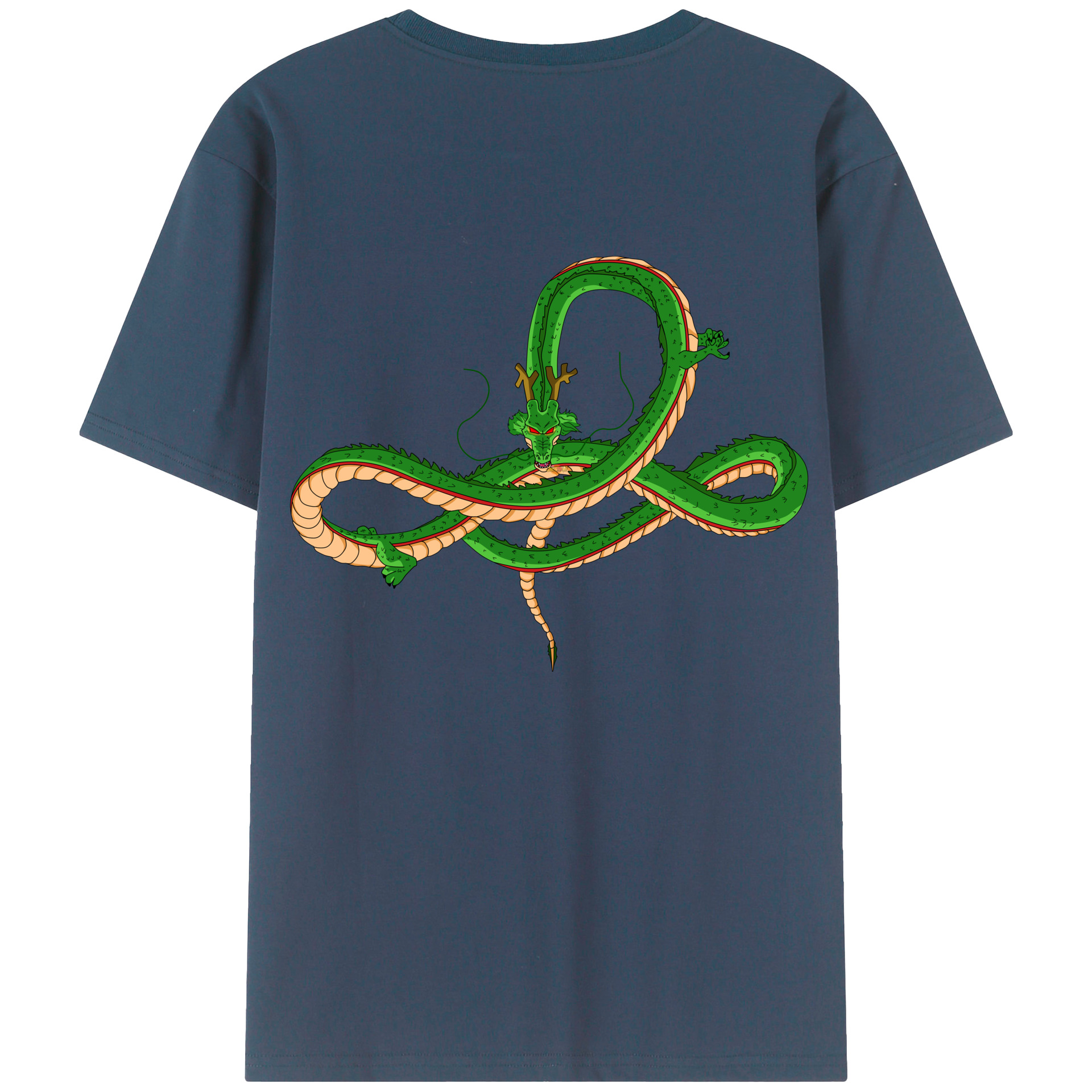 （画像用） ドラゴンボール 神龍 シェンロン DRAGON BALL Shenron 綿100％半袖Tシャツ（背面プリント）