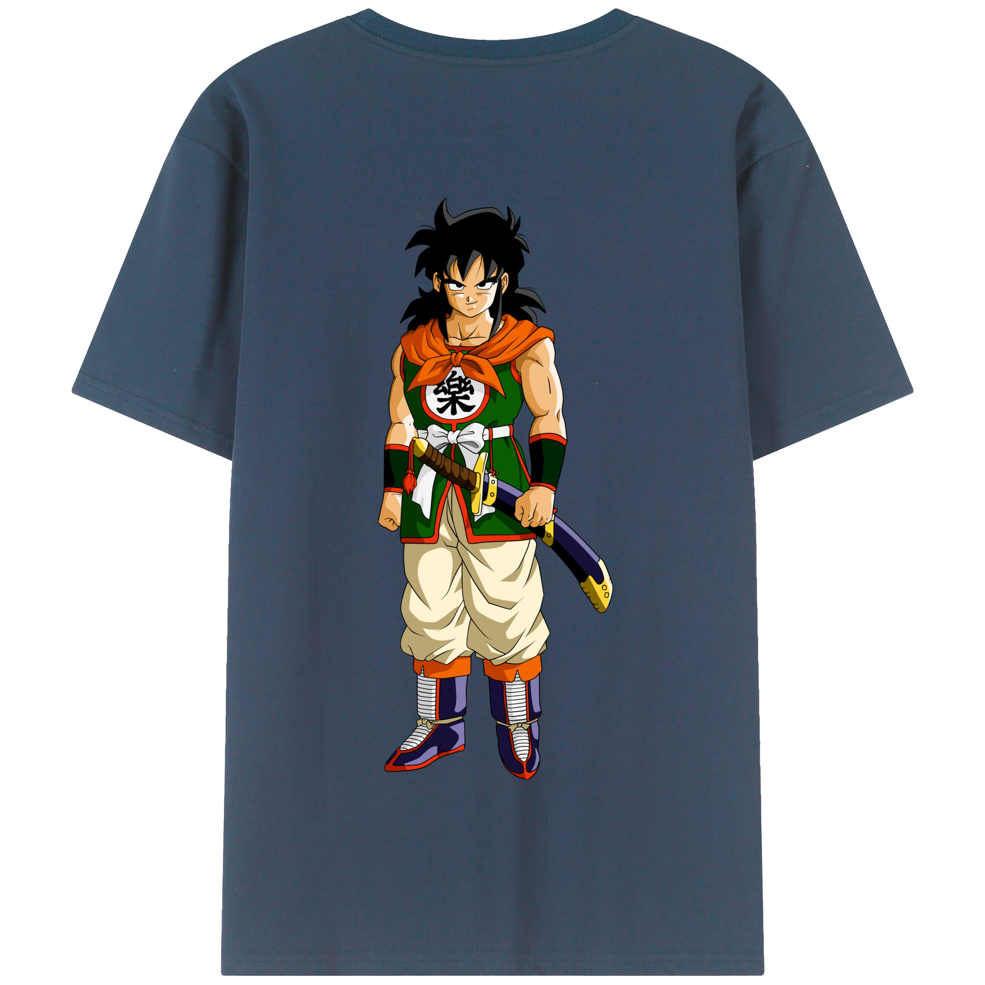 （画像用） ドラゴンボール ヤムチャ DRAGON BALL Yamcha 綿100％半袖Tシャツ（背面プリント）