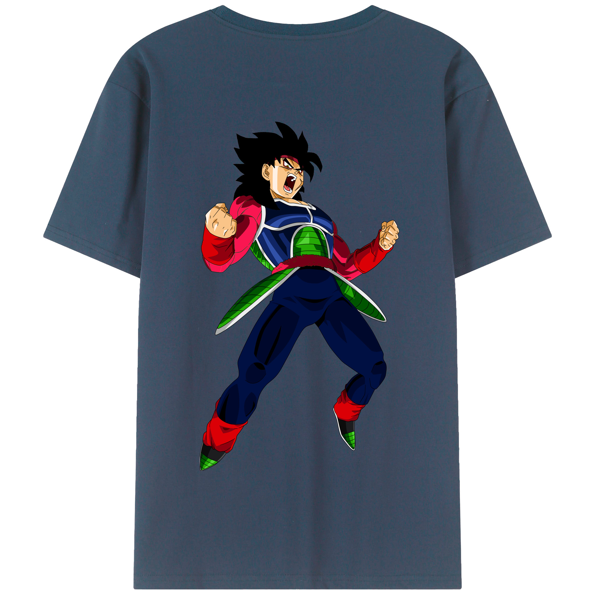（画像用） ドラゴンボール バーダック DRAGON BALL Burdock 綿100％半袖Tシャツ（背面プリント）