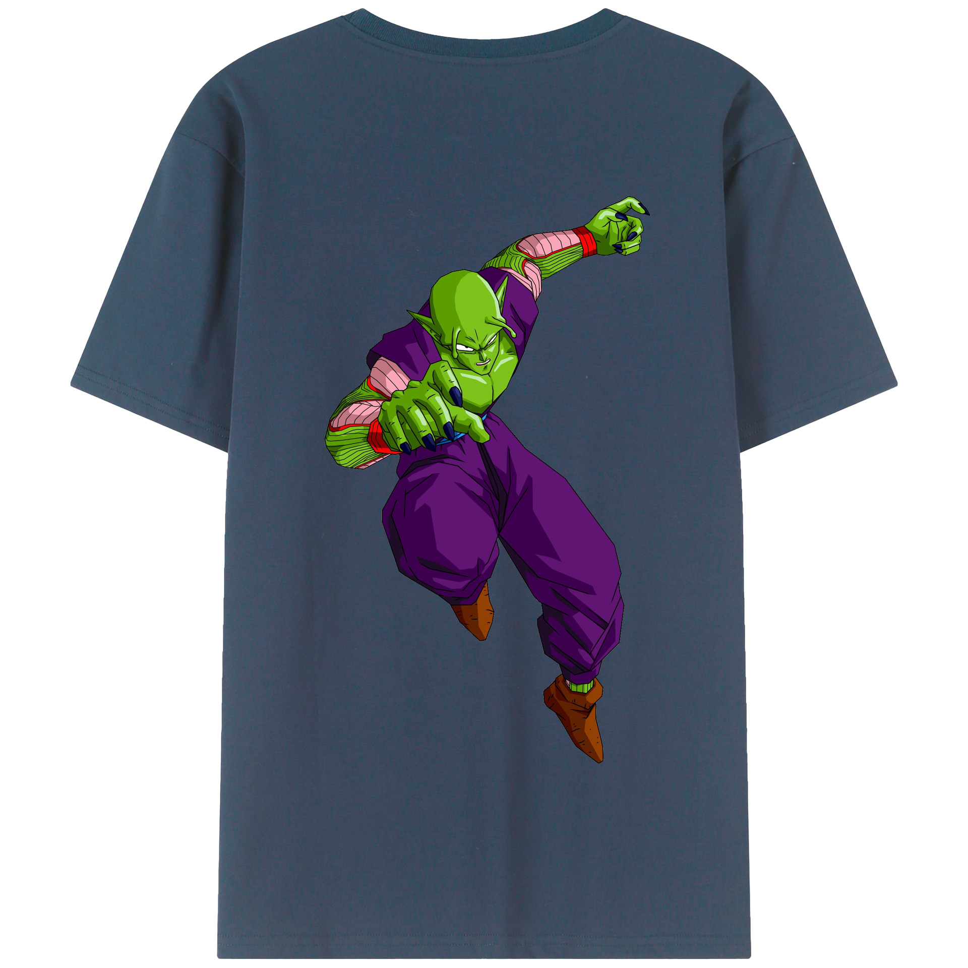 （画像用） ドラゴンボール ピッコロ DRAGON BALL Piccolo 綿100％半袖Tシャツ（背面プリント）