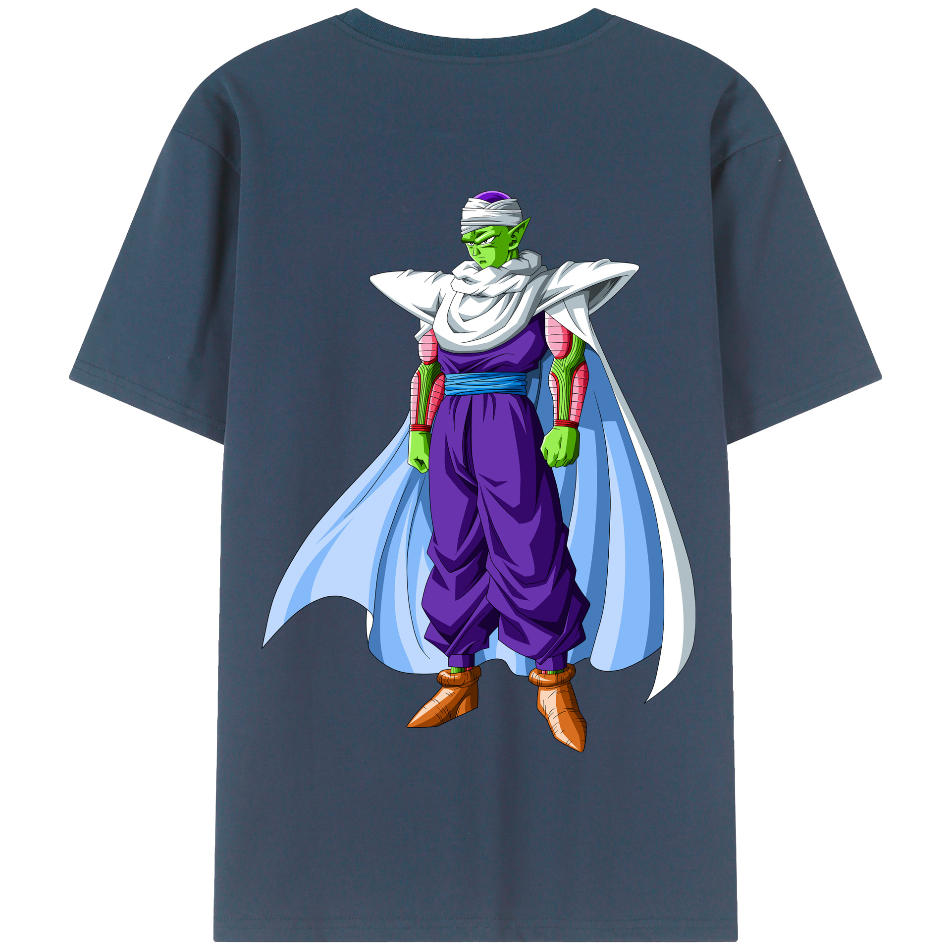 （画像用） ドラゴンボール ピッコロ DRAGON BALL Piccolo 綿100％半袖Tシャツ（背面プリント）
