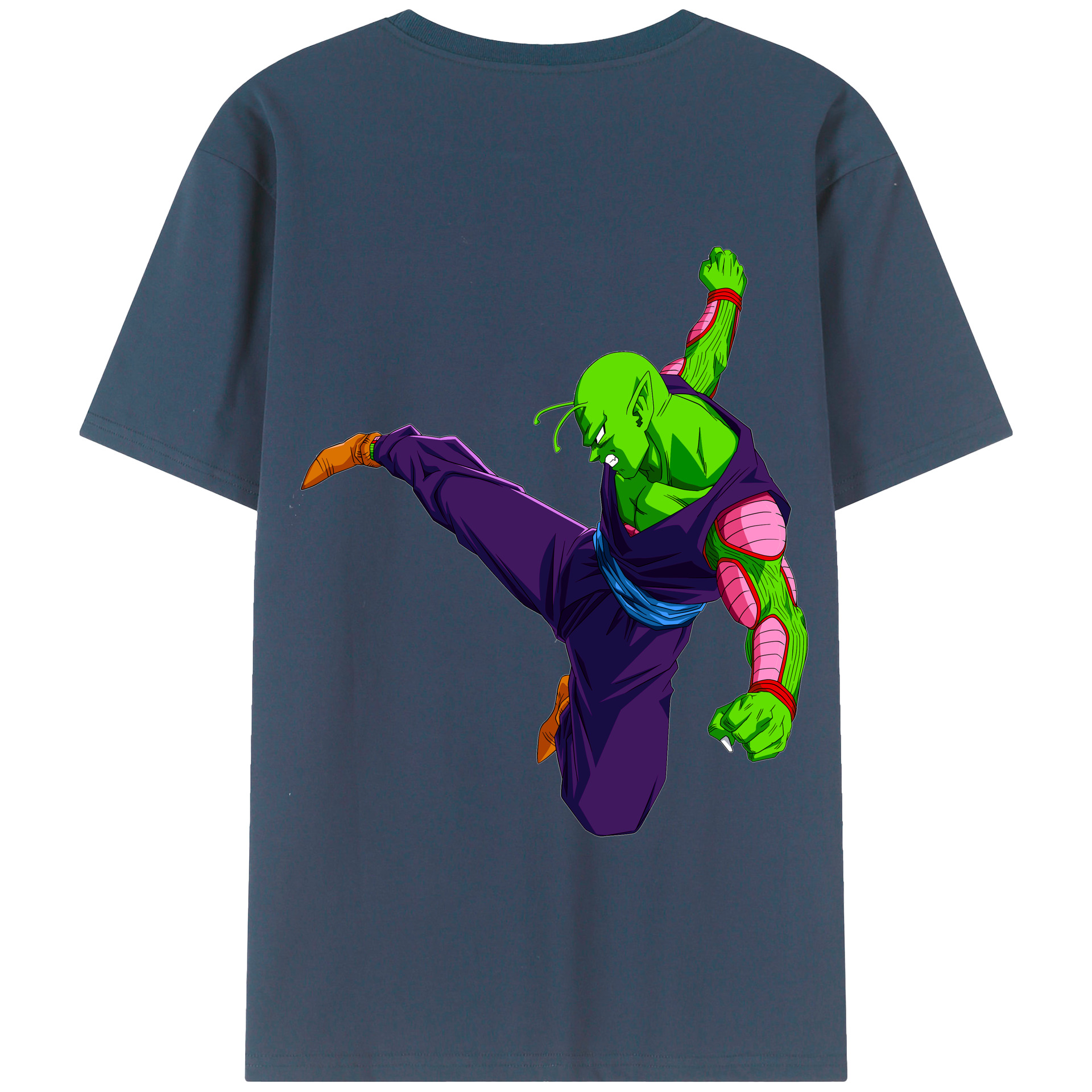 （画像用） ドラゴンボール ピッコロ DRAGON BALL Piccolo 綿100％半袖Tシャツ（背面プリント）