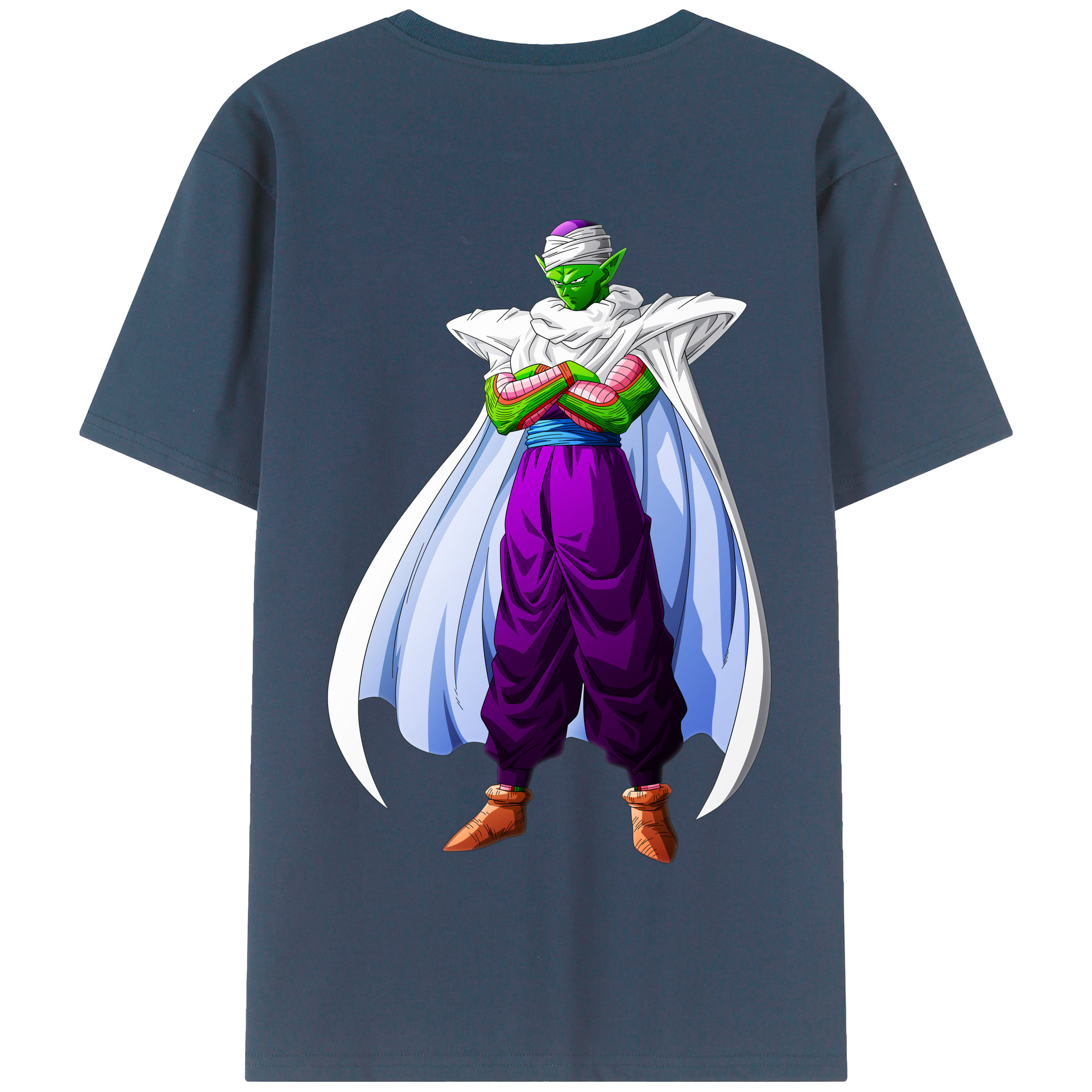 （画像用） ドラゴンボール ピッコロ DRAGON BALL Piccolo 綿100％半袖Tシャツ（背面プリント）