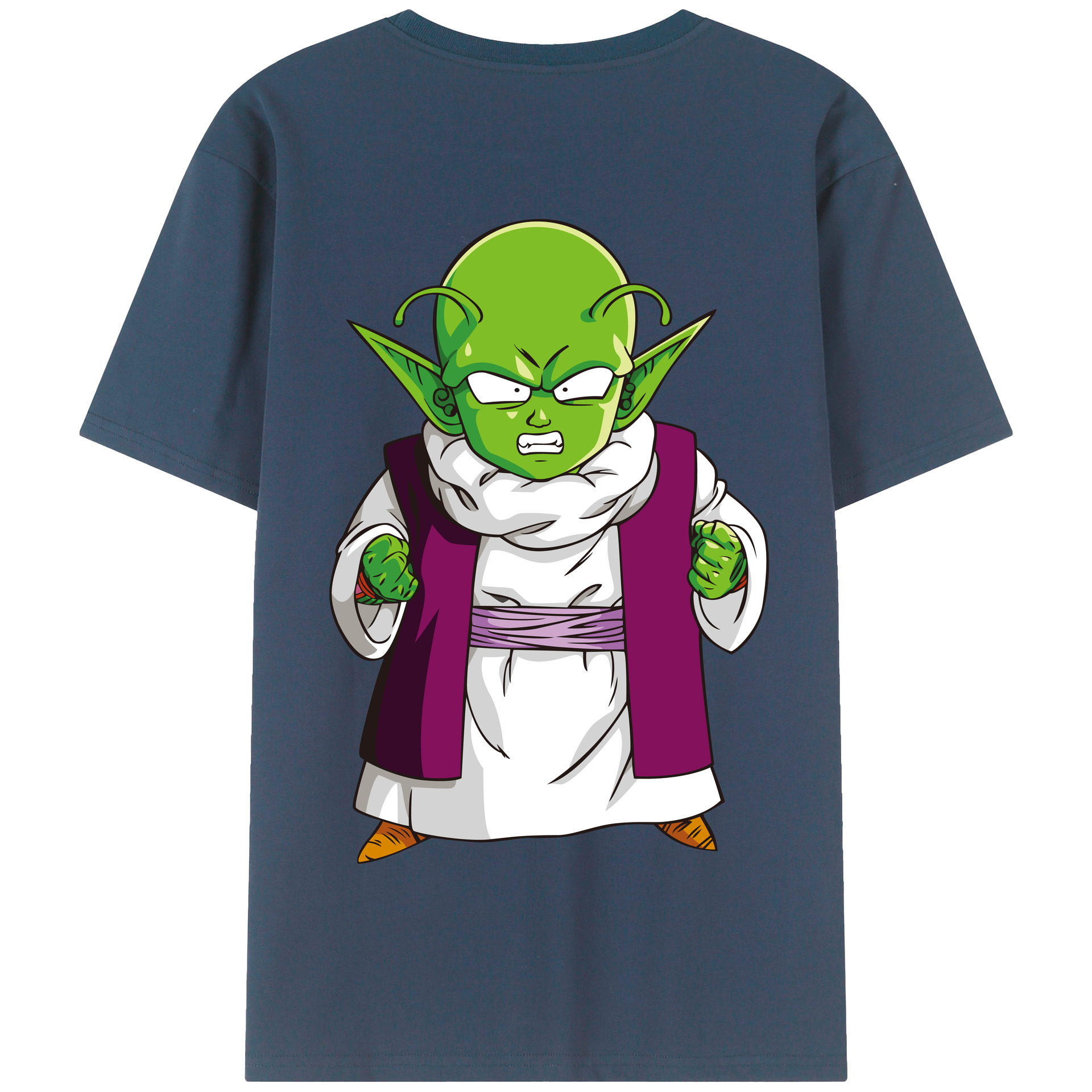 （画像用） ドラゴンボール ピッコロ DRAGON BALL Piccolo 綿100％半袖Tシャツ（背面プリント）