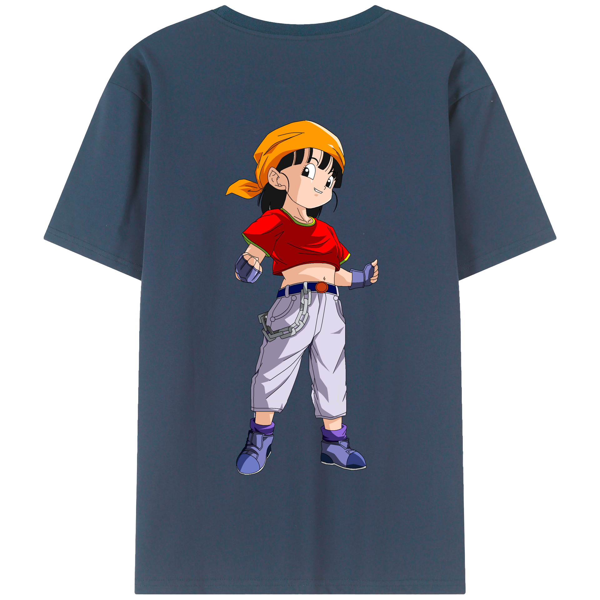 （画像用） ドラゴンボール パン DRAGON BALL Pan 綿100％半袖Tシャツ（背面プリント）