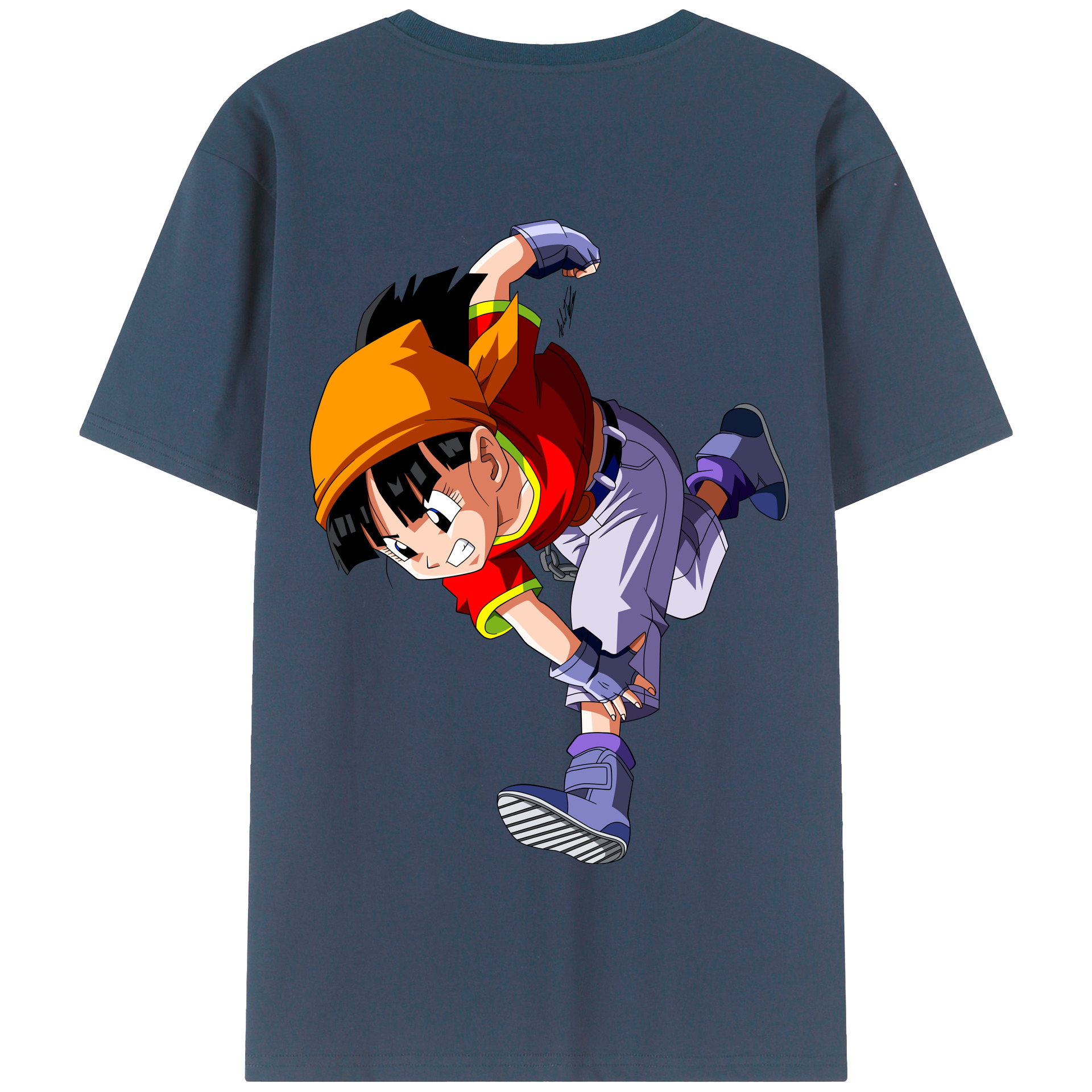 （画像用） ドラゴンボール パン DRAGON BALL Pan 綿100％半袖Tシャツ（背面プリント）