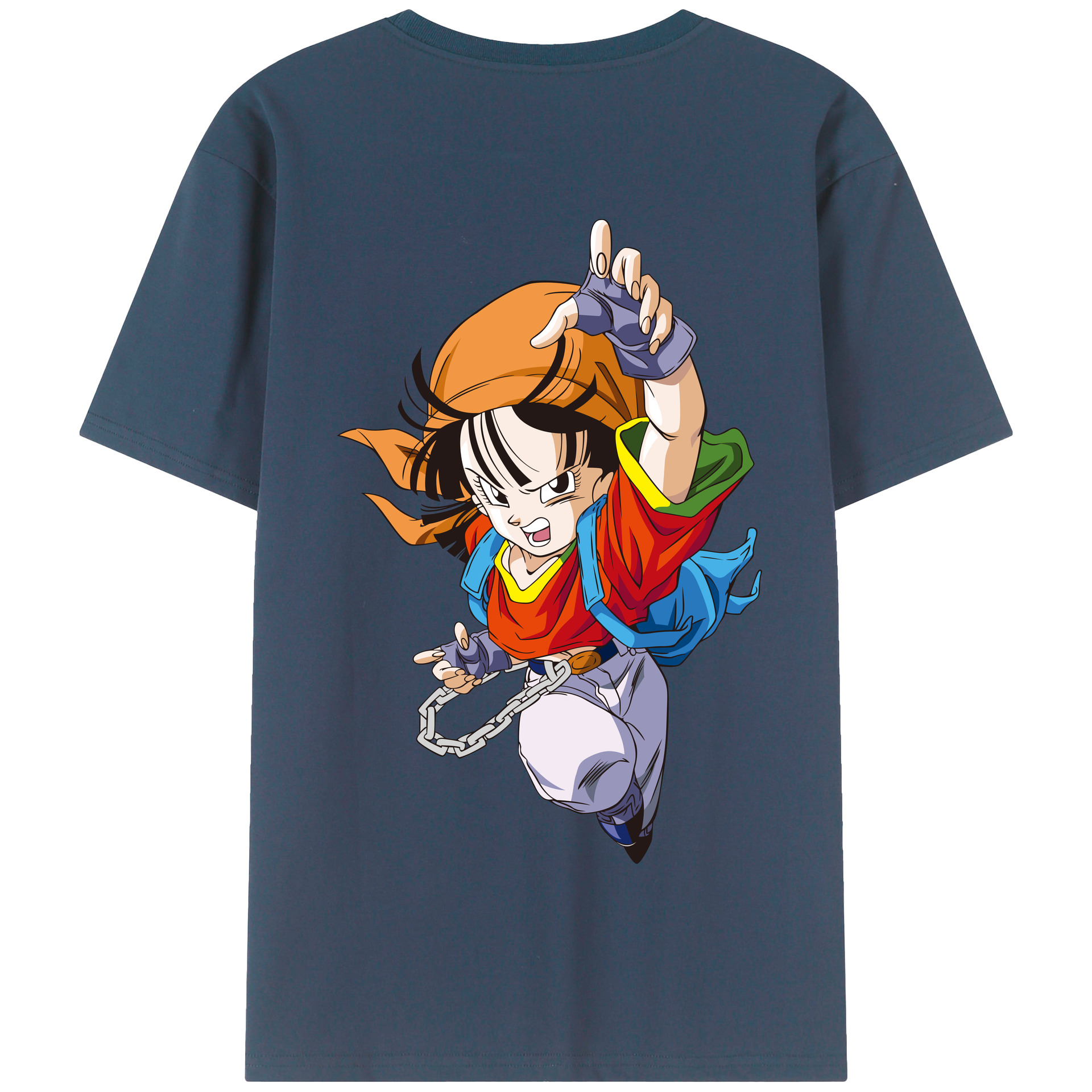 （画像用） ドラゴンボール パン DRAGON BALL Pan 綿100％半袖Tシャツ（背面プリント）
