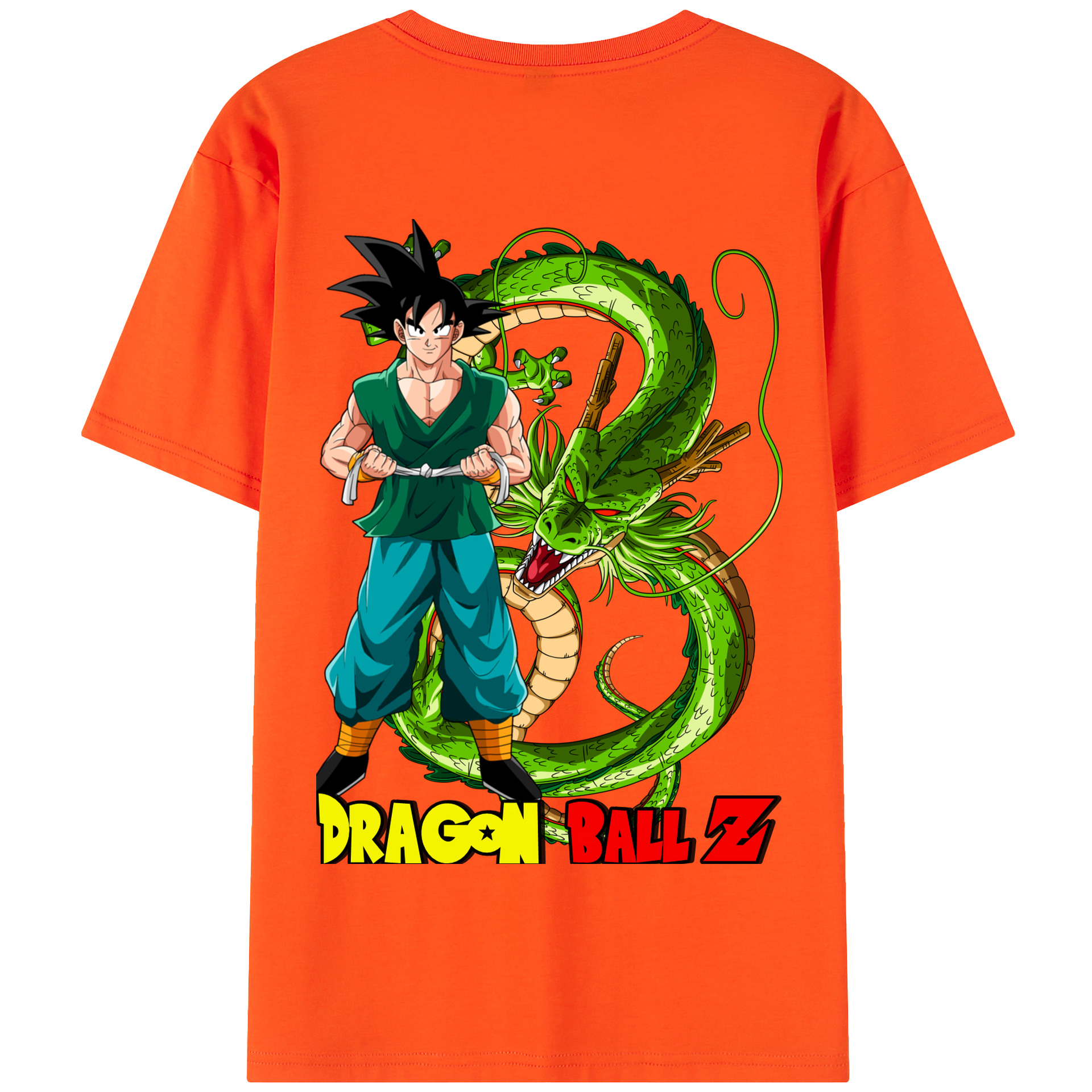 （画像用） ドラゴンボール 孫悟空（そん ごくう）Son Goku カカロット DRAGON BALL Kakarotto 綿100％半袖Tシャツ（背面プリント）