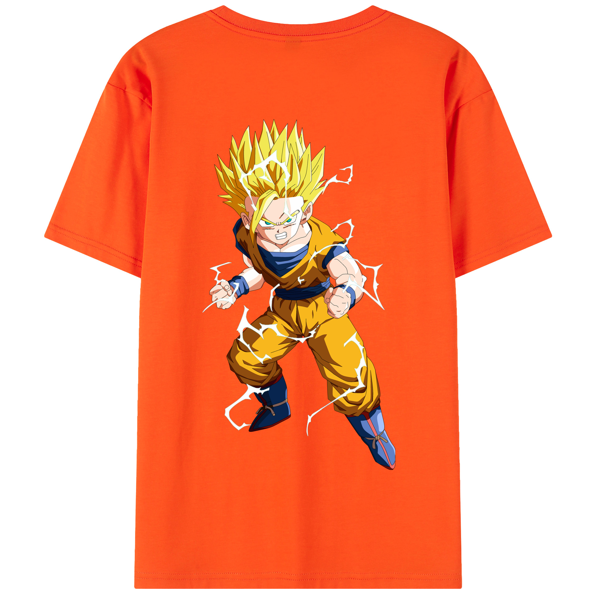 （画像用） ドラゴンボール 孫 悟飯（そんごはん）DRAGON BALL Son Gohan 綿100％半袖Tシャツ（背面プリント）