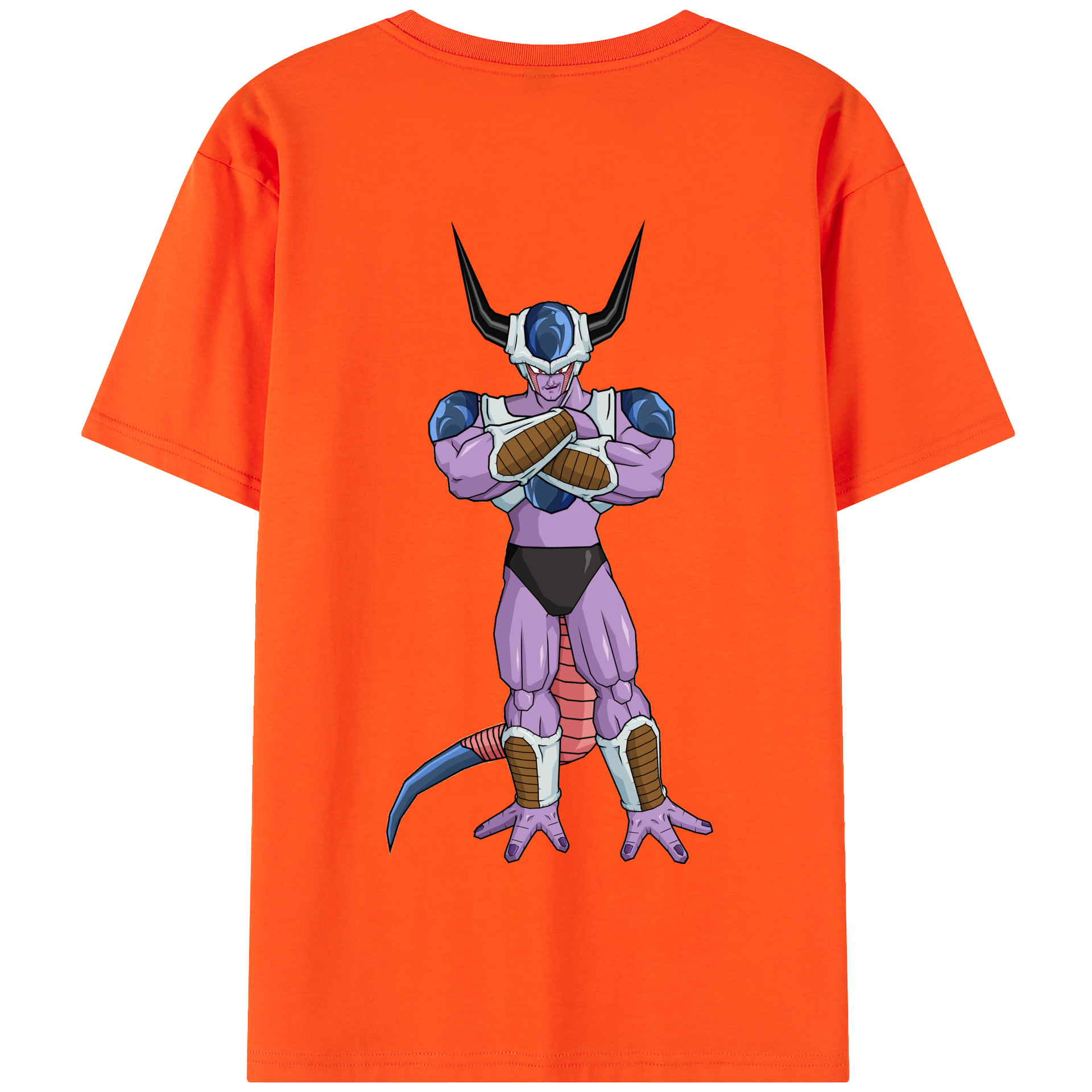 （画像用） ドラゴンボール フリーザ DRAGON BALL Frieza 綿100％半袖Tシャツ（背面プリント）