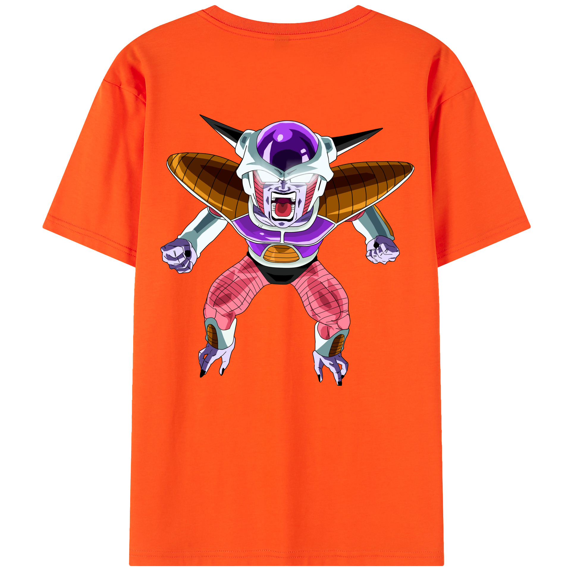 （画像用） ドラゴンボール フリーザ DRAGON BALL Frieza 綿100％半袖Tシャツ（背面プリント）