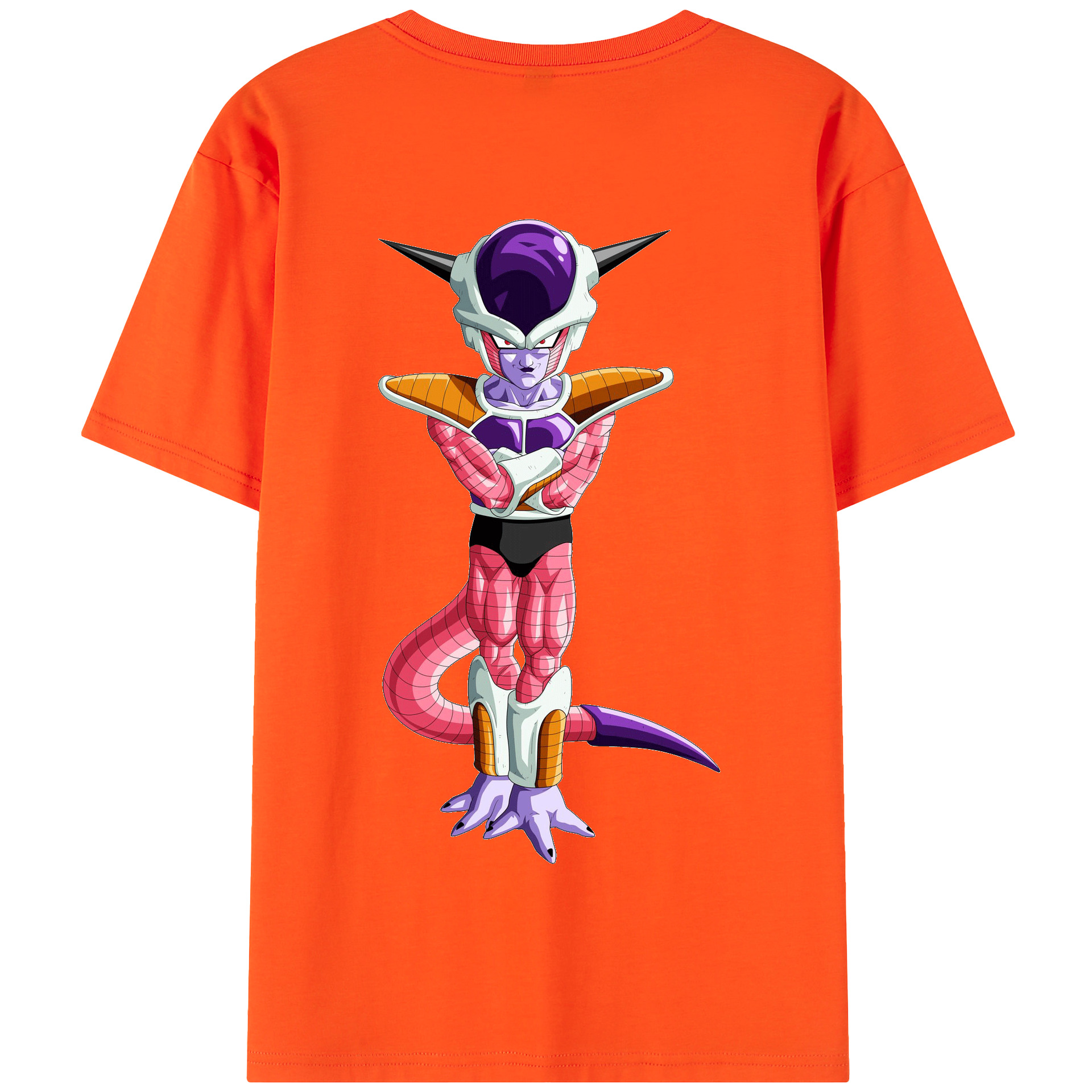 （画像用） ドラゴンボール フリーザ DRAGON BALL Frieza 綿100％半袖Tシャツ（背面プリント）