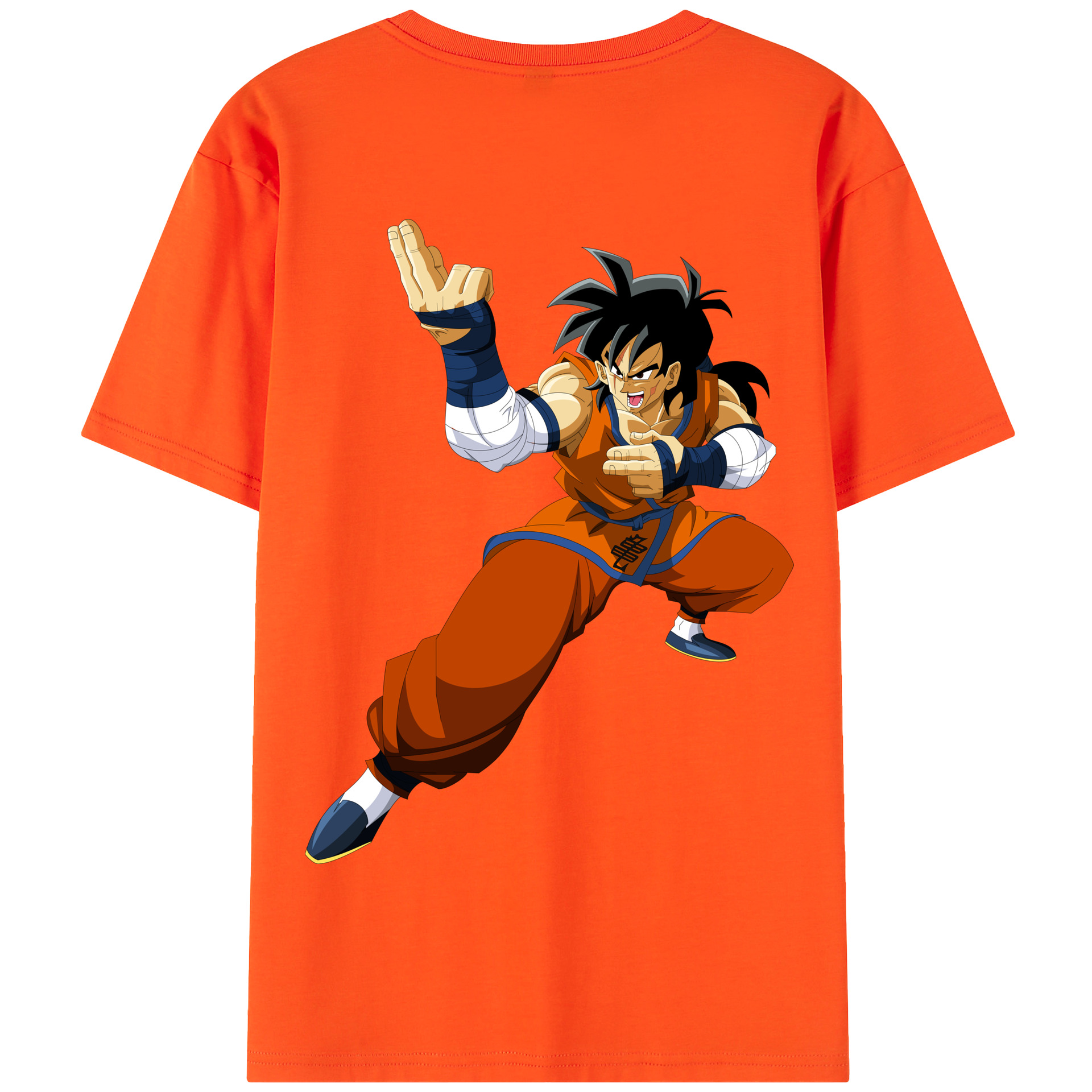 （画像用） ドラゴンボール ヤムチャ DRAGON BALL Yamcha 綿100％半袖Tシャツ（背面プリント）