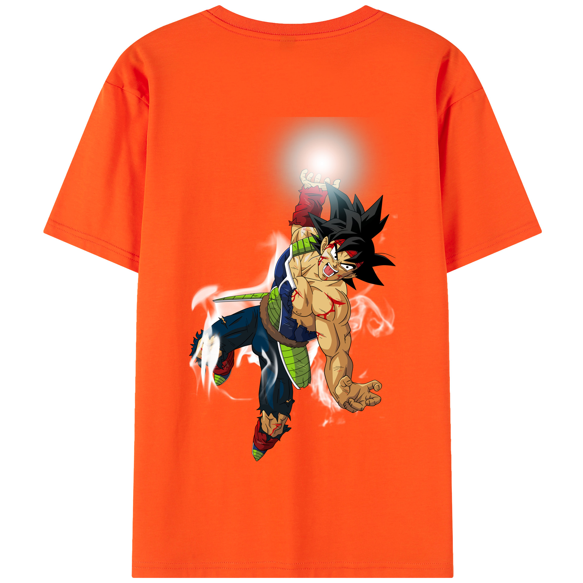 （画像用） ドラゴンボール バーダック DRAGON BALL Burdock 綿100％半袖Tシャツ（背面プリント）