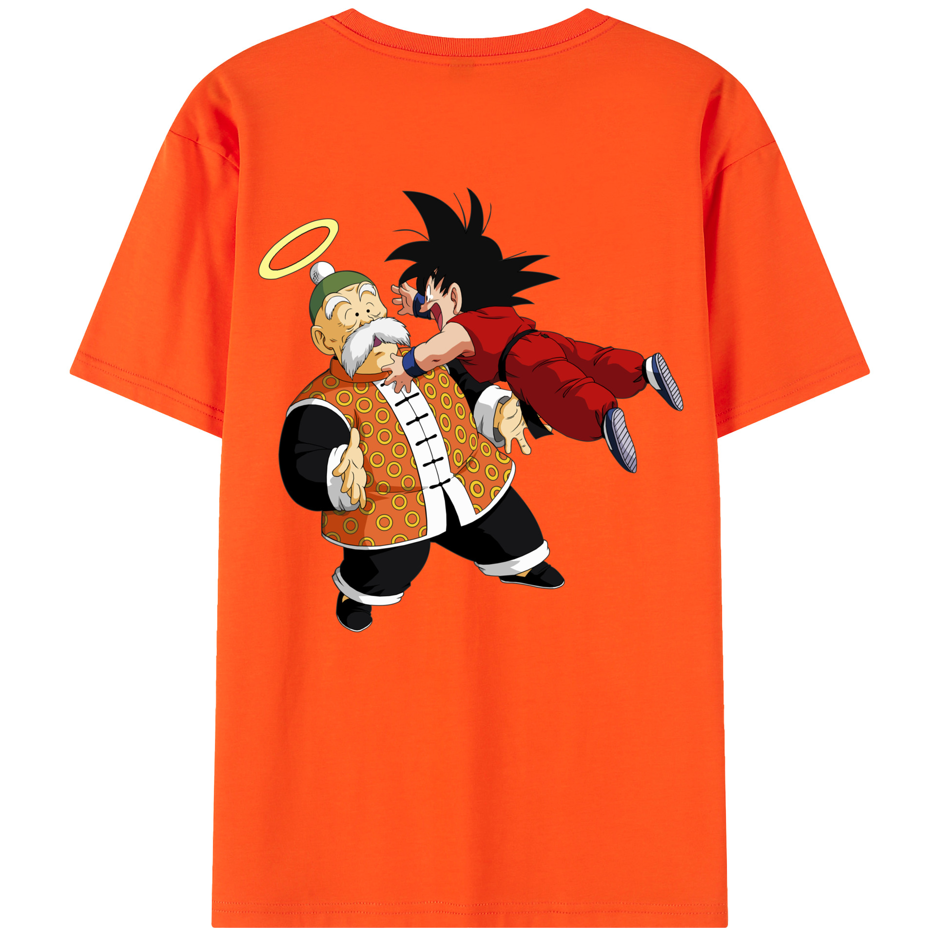 （画像用） ドラゴンボール 孫悟空（そん ごくう）Son Goku カカロット DRAGON BALL Kakarotto 綿100％半袖Tシャツ（背面プリント）
