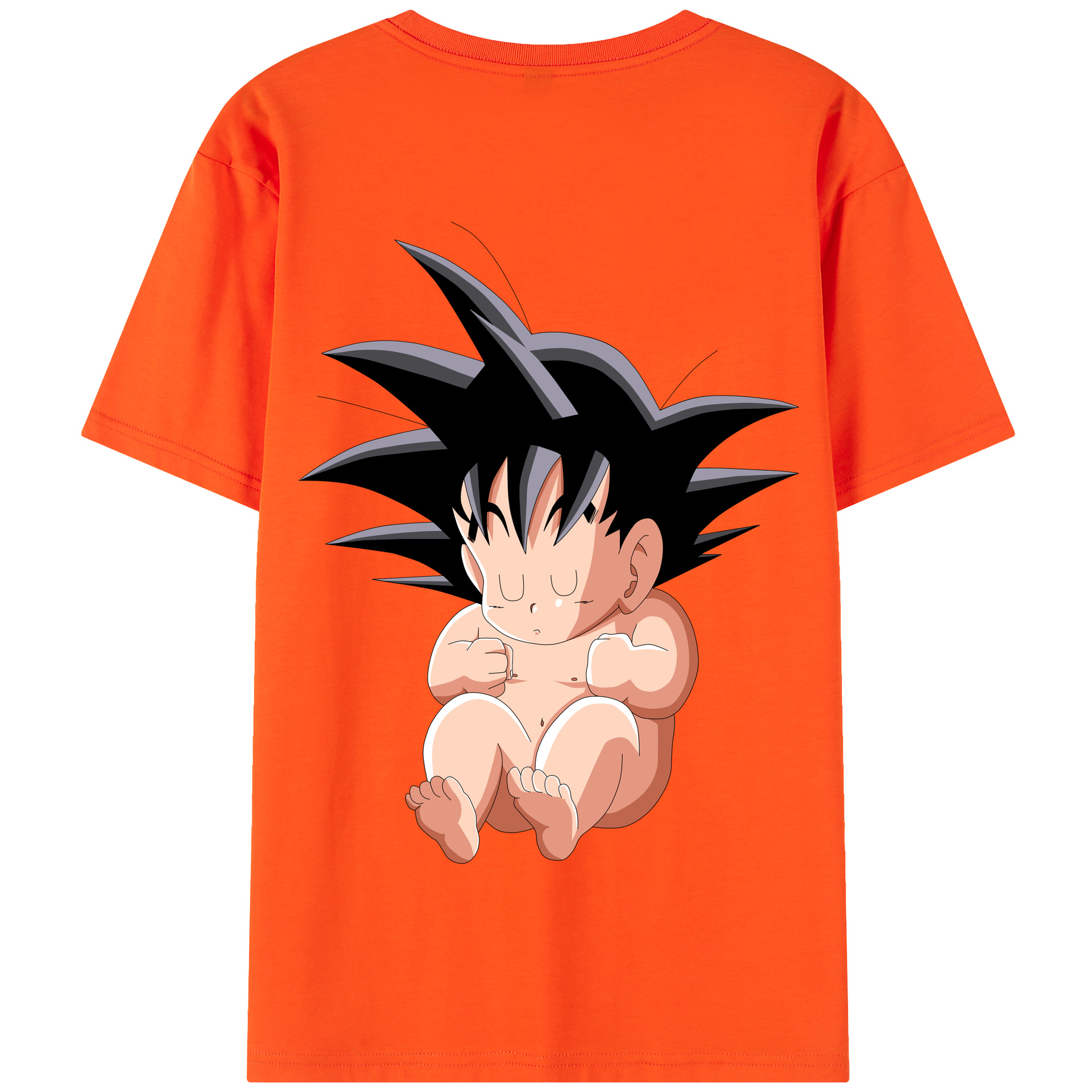 （画像用） ドラゴンボール 孫悟空（そん ごくう）Son Goku カカロット DRAGON BALL Kakarotto 綿100％半袖Tシャツ（背面プリント）