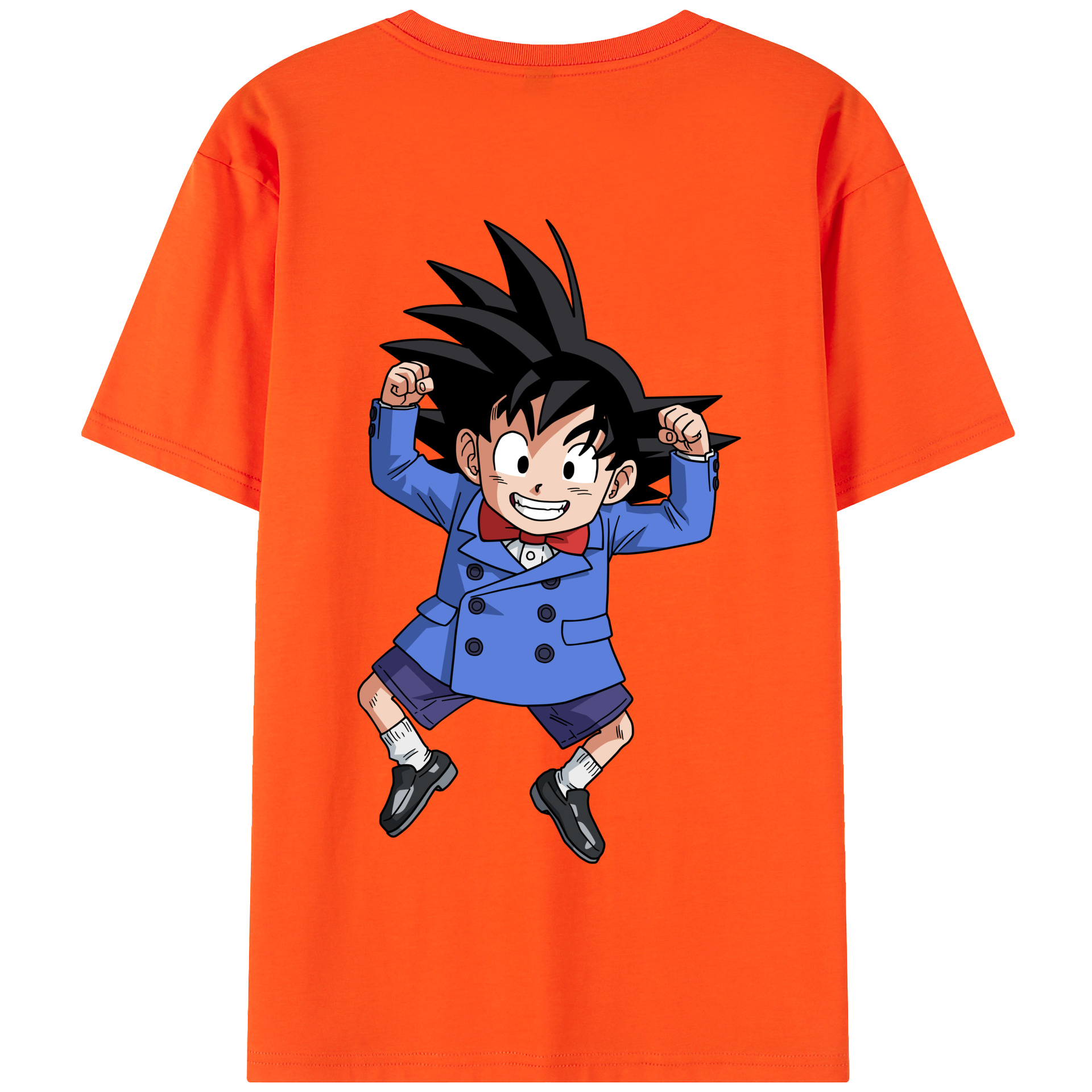 （画像用） ドラゴンボール 孫悟空（そん ごくう）Son Goku カカロット DRAGON BALL Kakarotto 綿100％半袖Tシャツ（背面プリント）