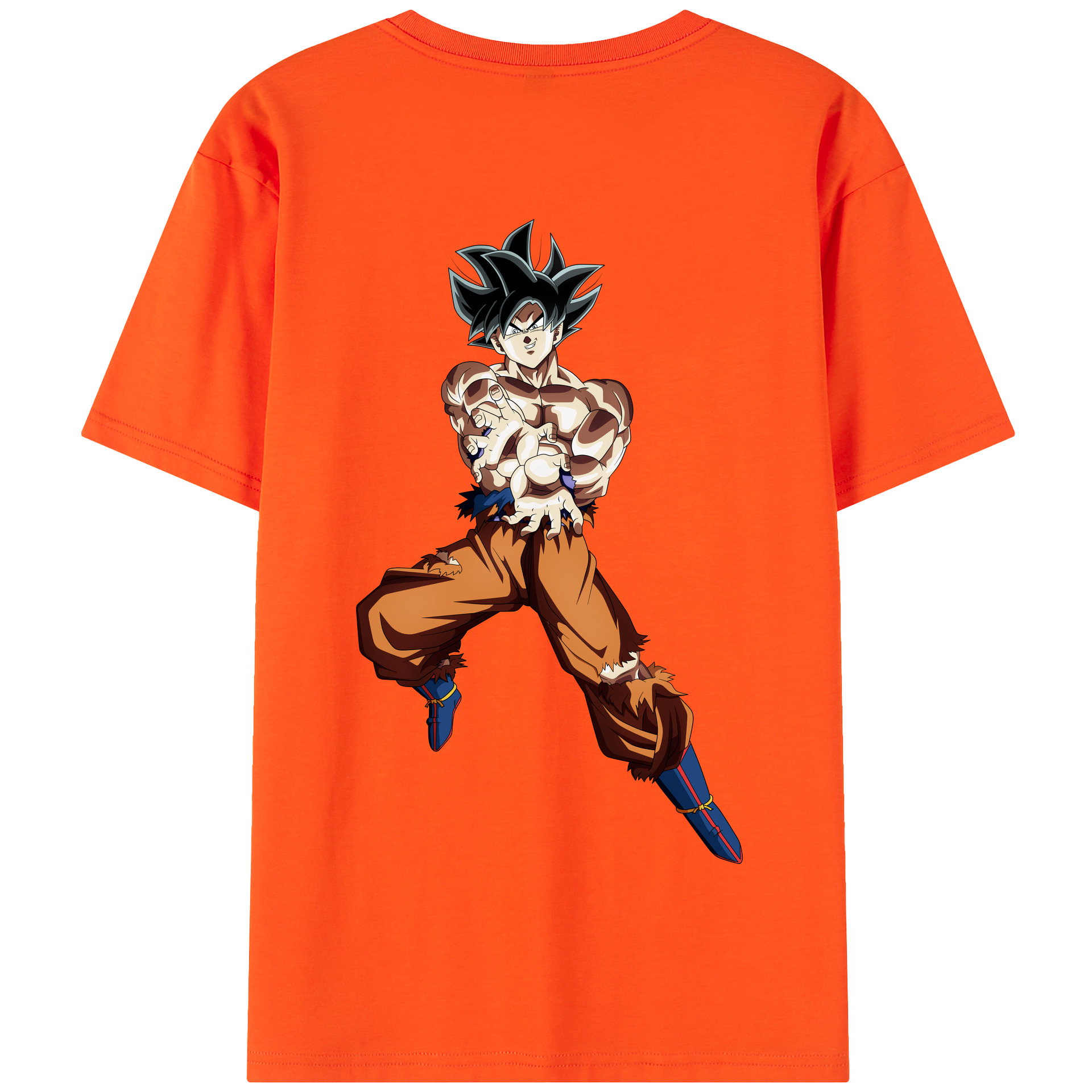 （画像用） ドラゴンボール 孫悟空（そん ごくう）Son Goku カカロット DRAGON BALL Kakarotto 綿100％半袖Tシャツ（背面プリント）
