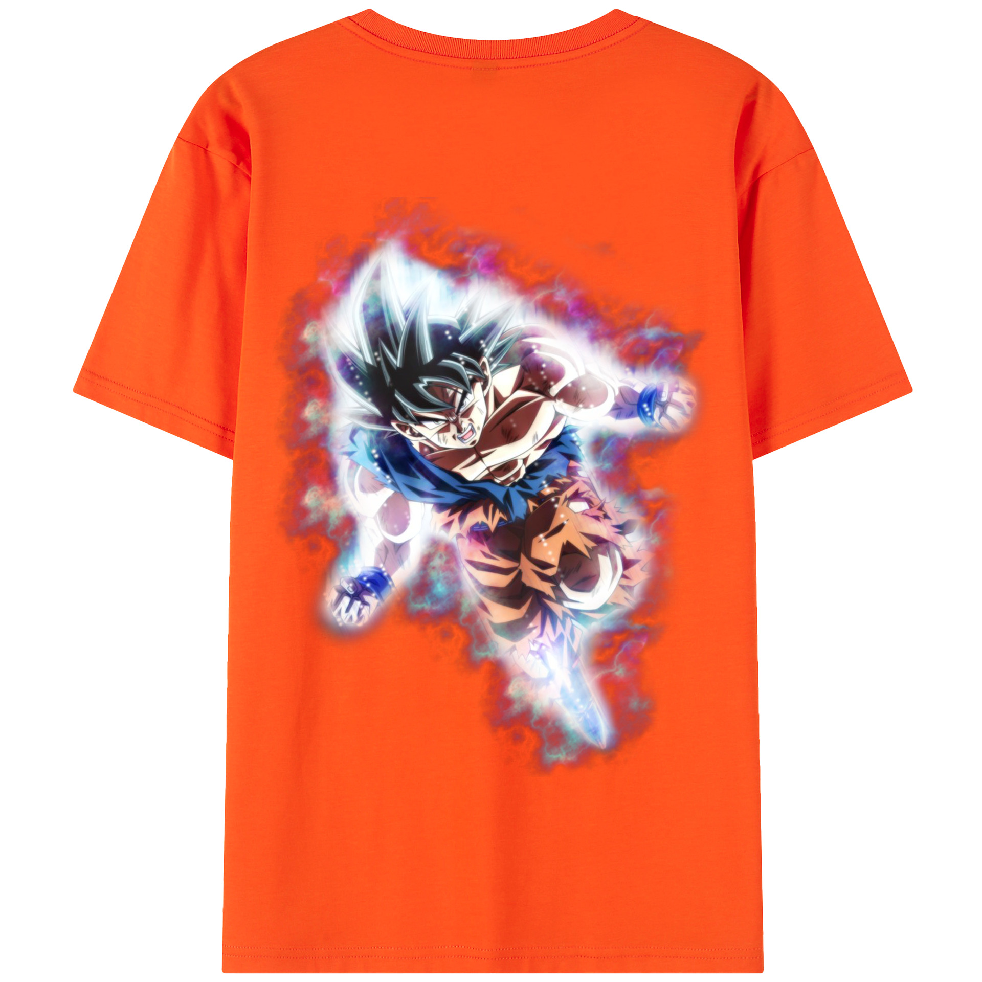 （画像用） ドラゴンボール 孫悟空（そん ごくう）Son Goku カカロット DRAGON BALL Kakarotto 綿100％半袖Tシャツ（背面プリント）