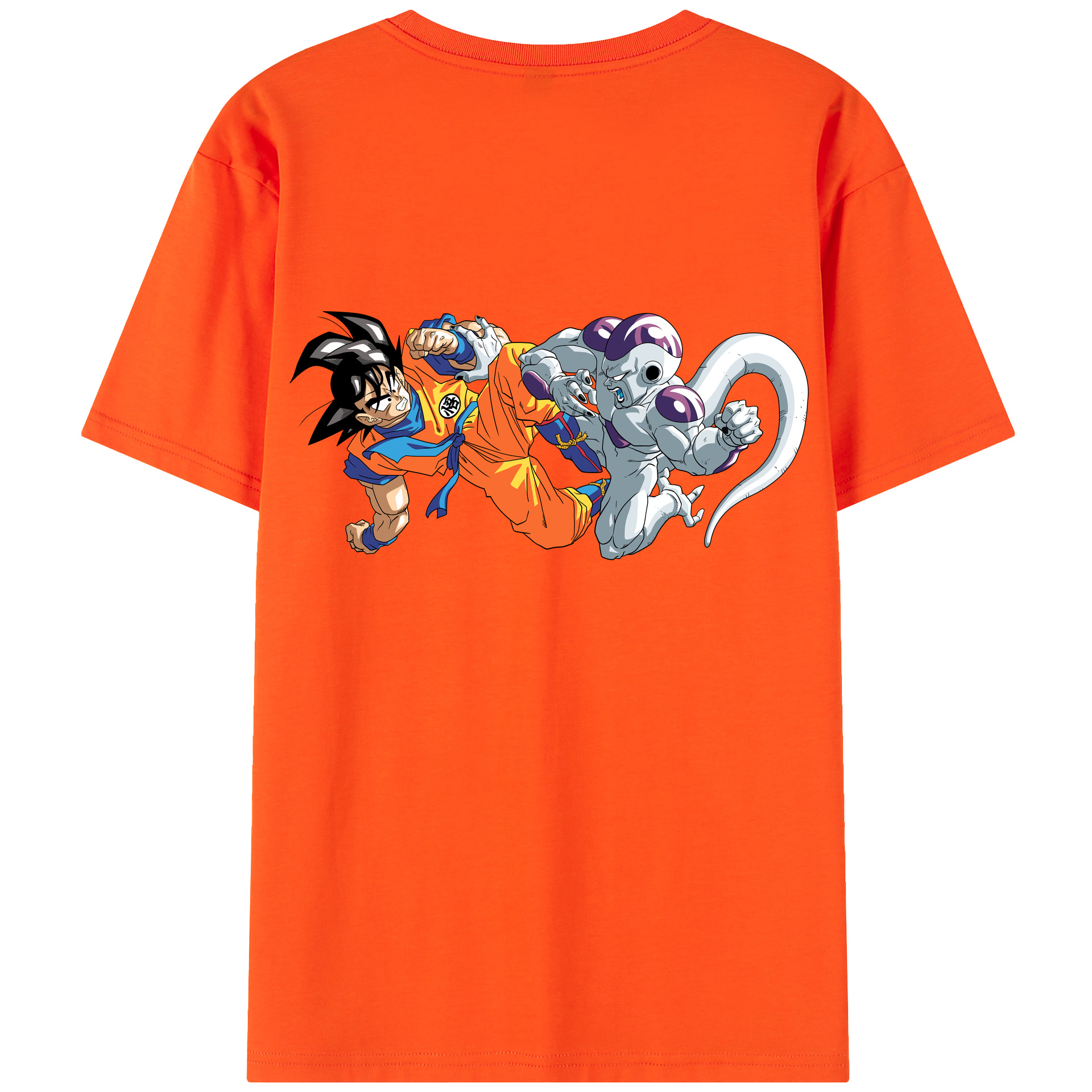 （画像用） ドラゴンボール 孫悟空（そん ごくう）Son Goku カカロット DRAGON BALL Kakarotto 綿100％半袖Tシャツ（背面プリント）