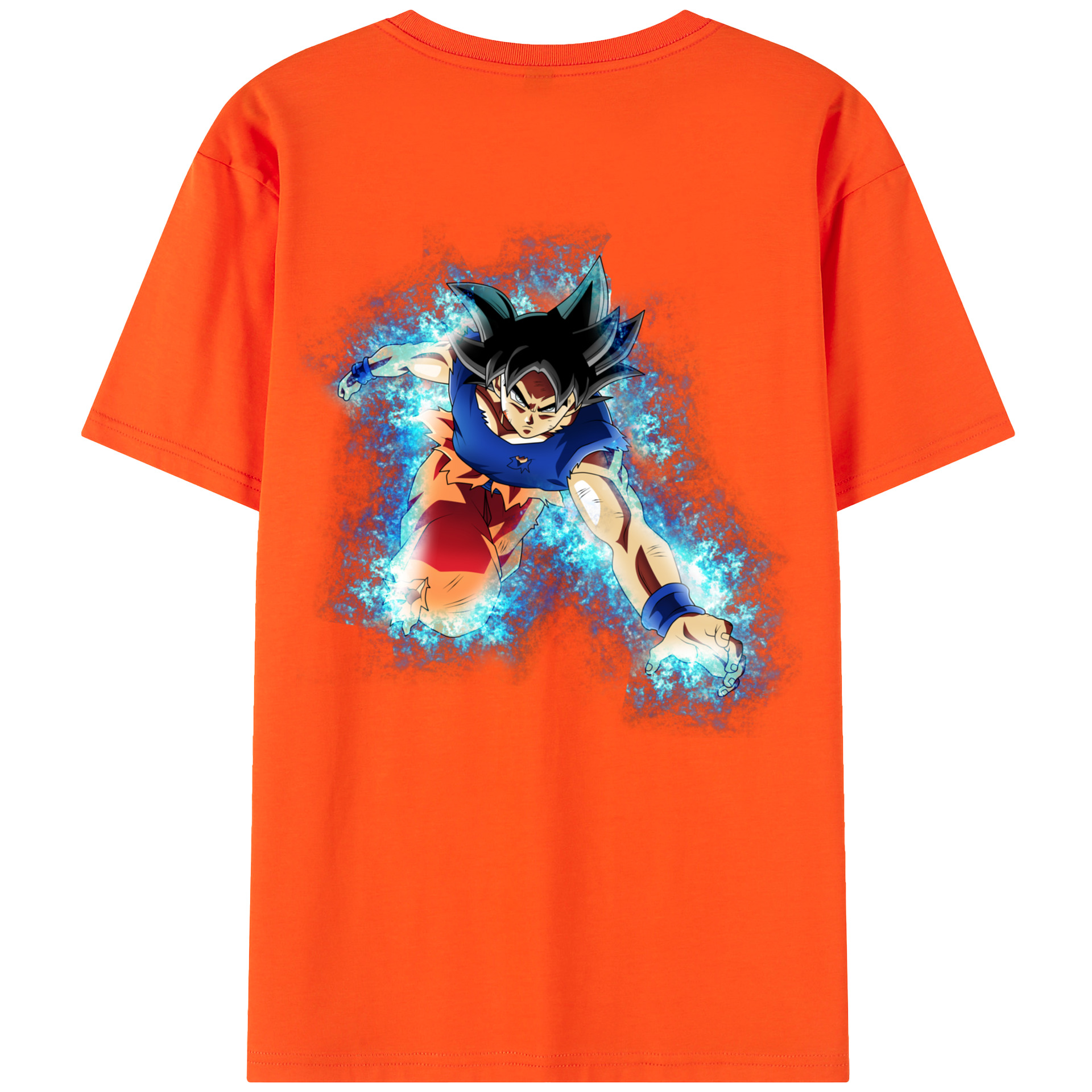（画像用） ドラゴンボール 孫悟空（そん ごくう）Son Goku カカロット DRAGON BALL Kakarotto 綿100％半袖Tシャツ（背面プリント）