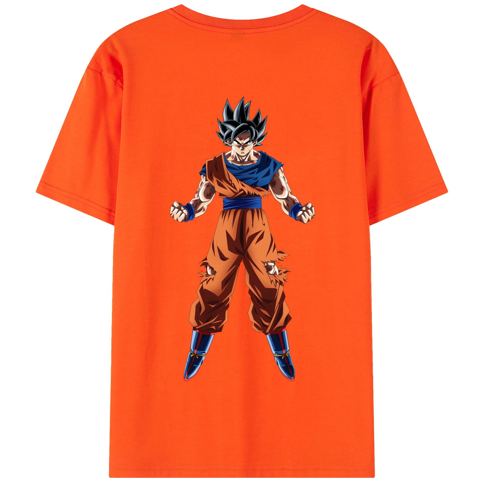 （画像用） ドラゴンボール 孫悟空（そん ごくう）Son Goku カカロット DRAGON BALL Kakarotto 綿100％半袖Tシャツ（背面プリント）