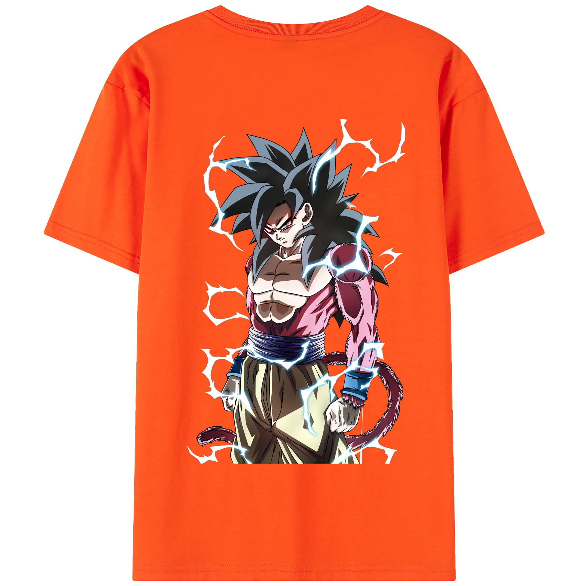 （画像用） ドラゴンボール 孫悟空（そん ごくう）Son Goku カカロット DRAGON BALL Kakarotto 綿100％半袖Tシャツ（背面プリント）